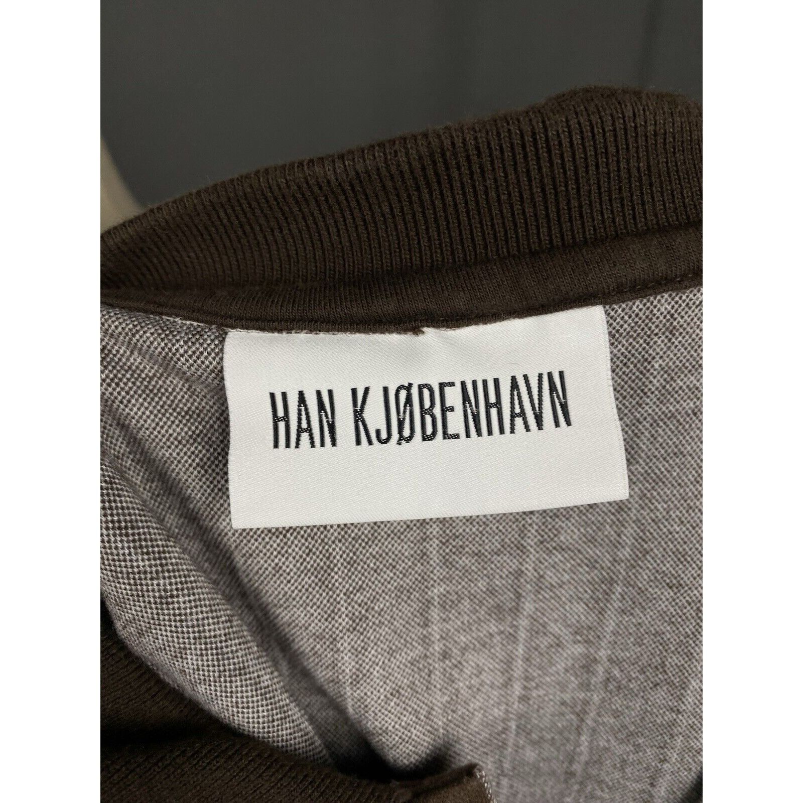 Han Kjobenhavn Han Kjobehavn Men's Brown Relaxed Fit Striped Polo T-Shirt S Size US S / EU 44-46 / 1 - 10 Thumbnail
