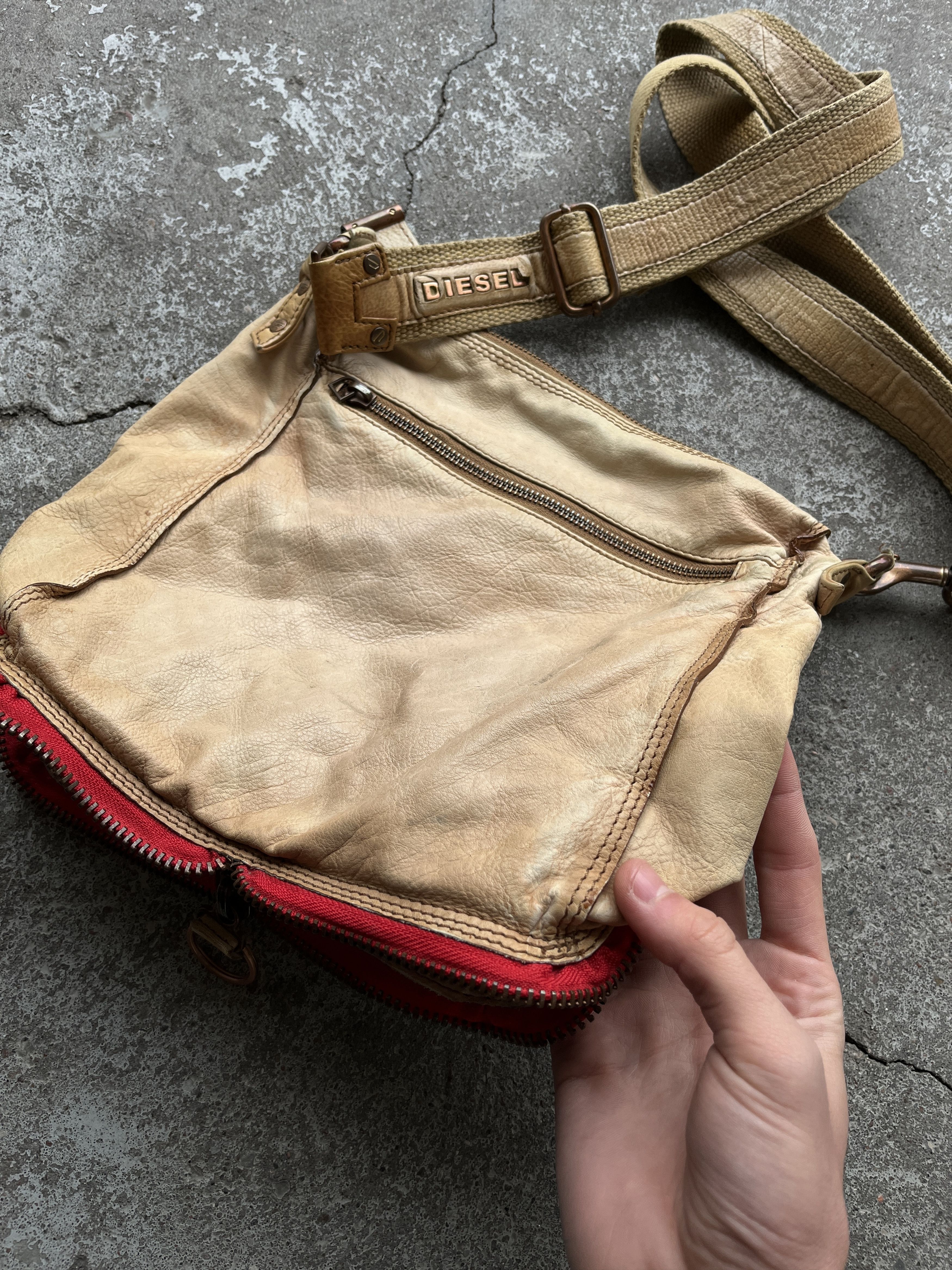 Other Diesel vintage leather grunge bag A5 Size ONE SIZE - 3 Thumbnail