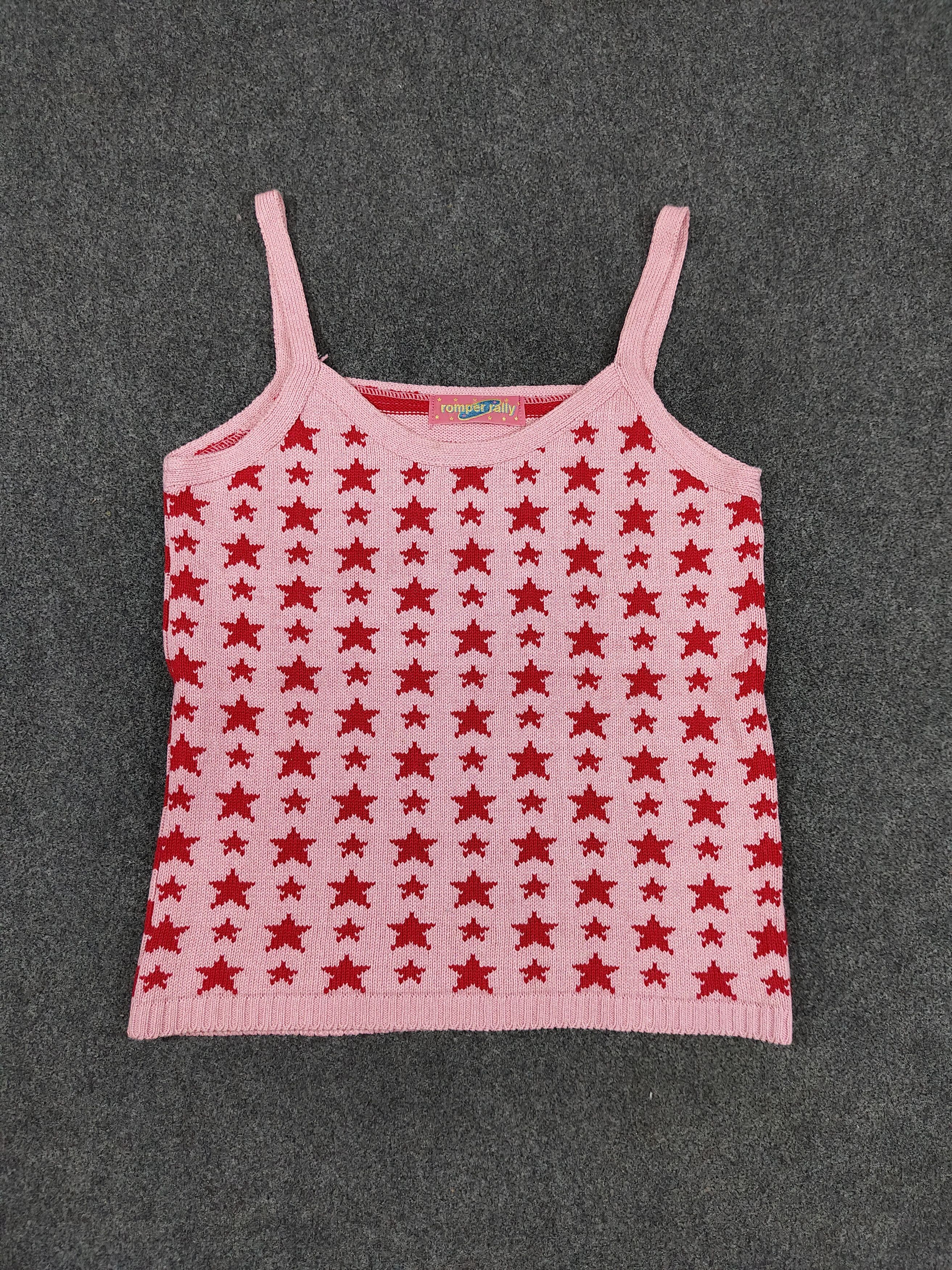 Japanese Brand 🔥Vtg Romper Rally 🇯🇵 Knitted Y2K Style Top Size M / US 6-8 / IT 42-44 - 5 Thumbnail
