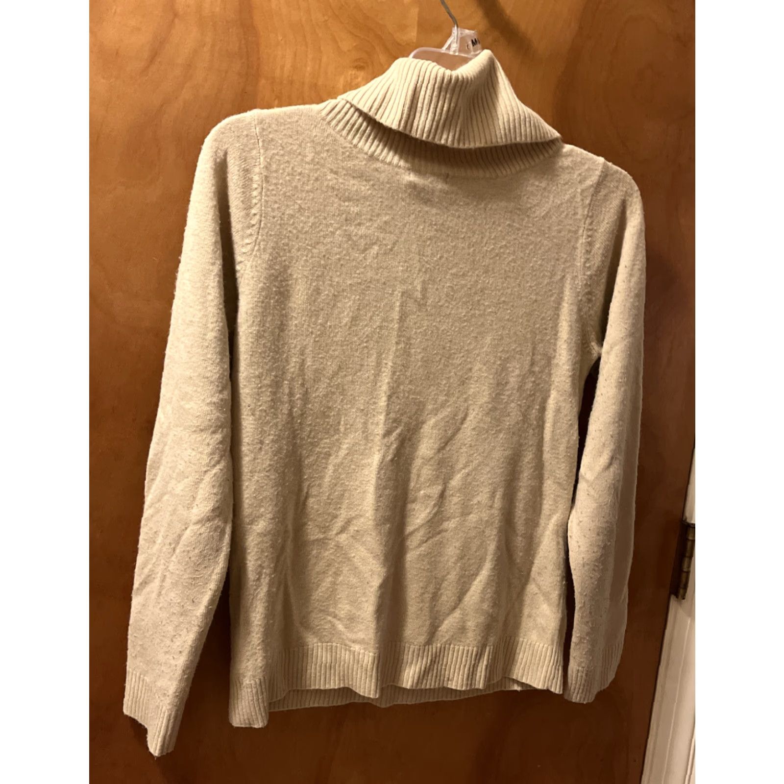 Ann Taylor VINTAGE Ann Taylor Loft Women’s Pullover Sweater Waist Length Long Sleeve Ivory Knit Classic Small Size S / US 4 / IT 40 - 3 Thumbnail