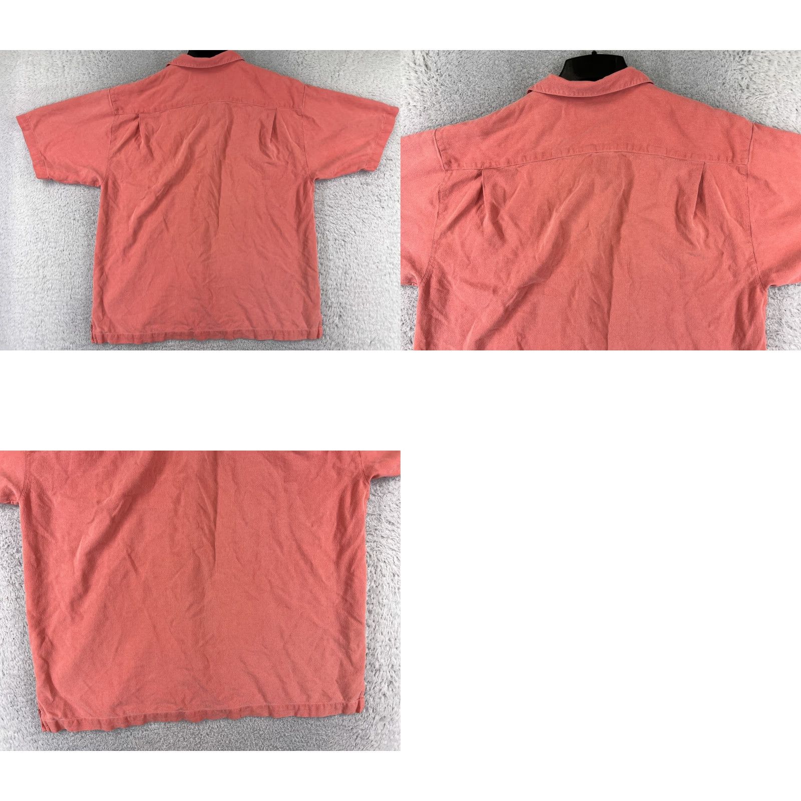Tommy Bahama Tommy Bahama Shirt Men Large Pink Solid 100% Silk Hawaiian Button Up Vacation Size US L / EU 52-54 / 3 - 9 Thumbnail