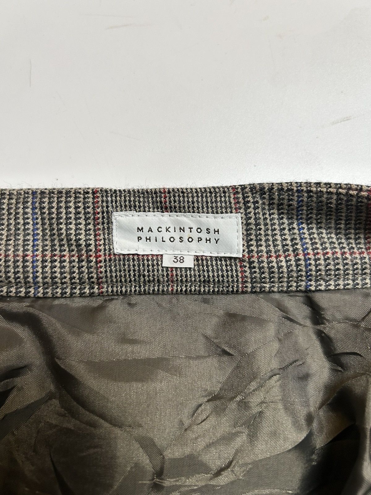 Designer × Mackintosh MACKINTOSH CHECKERED MINI SKIRT Size 28" / US 6 / IT 42 - 5 Thumbnail