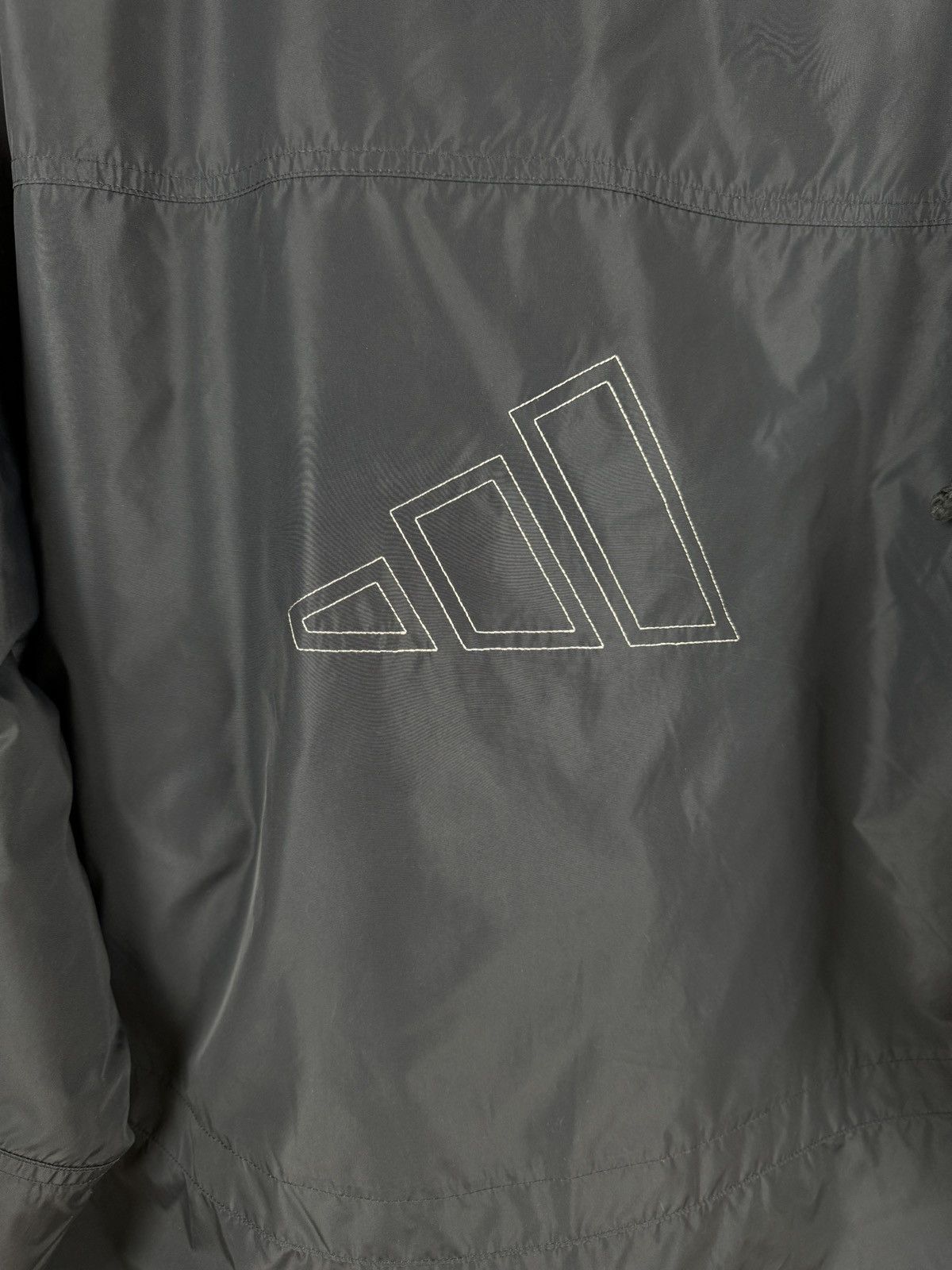 Adidas Adidas vintage y2k black nylon big logo parka jacket Size US L / EU 52-54 / 3 - 16 Thumbnail