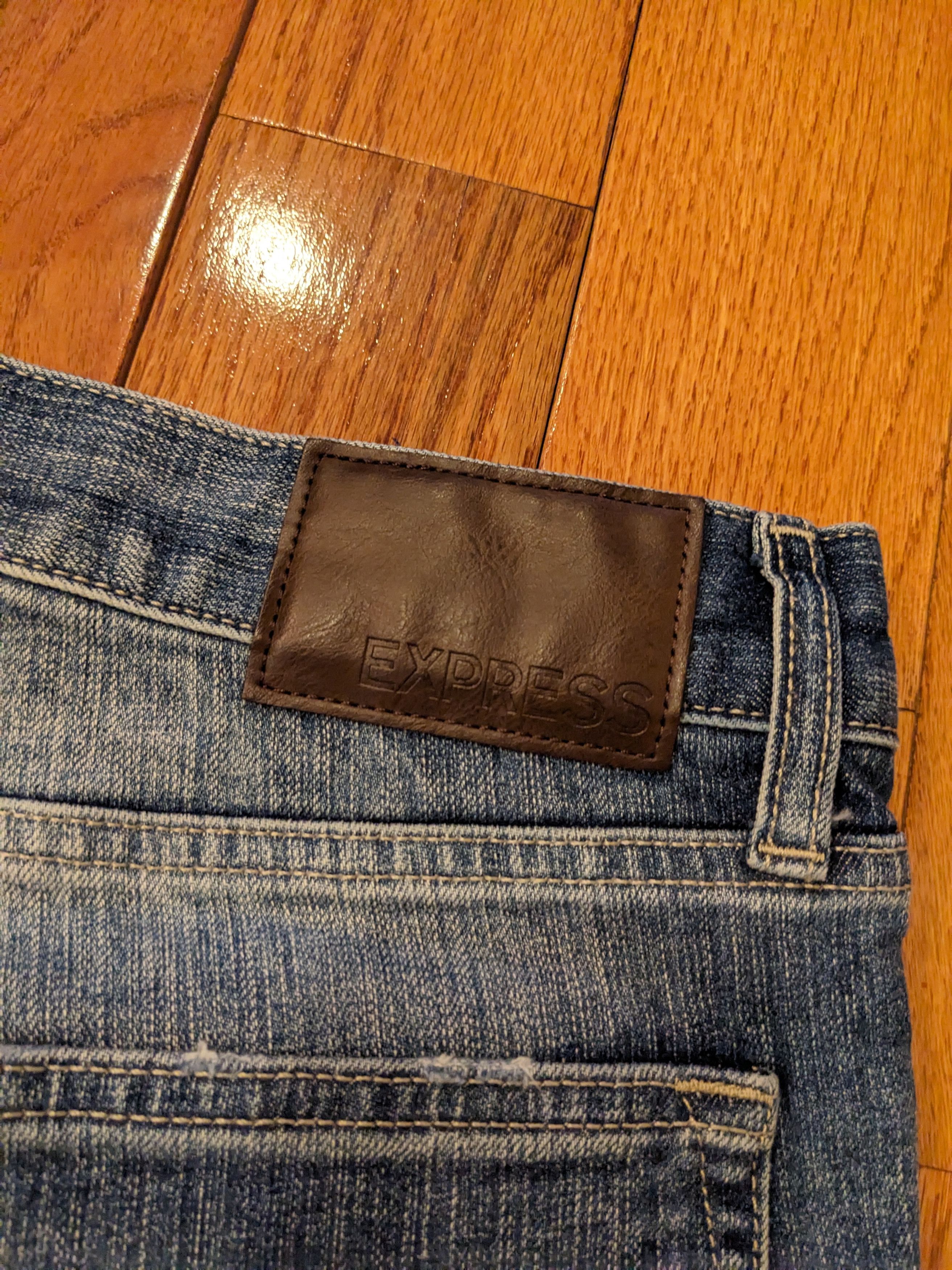 Designer × Express Express 32 x 30 Slim Stretch Denim Jeans Size US 32 / EU 48 - 9 Thumbnail