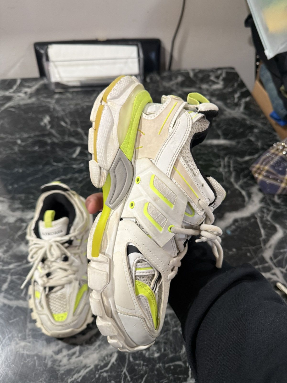 Balenciaga Balenciaga Track White Yellow Size 37 EU / 7 US Size US 7 / IT 37 - 8 Thumbnail