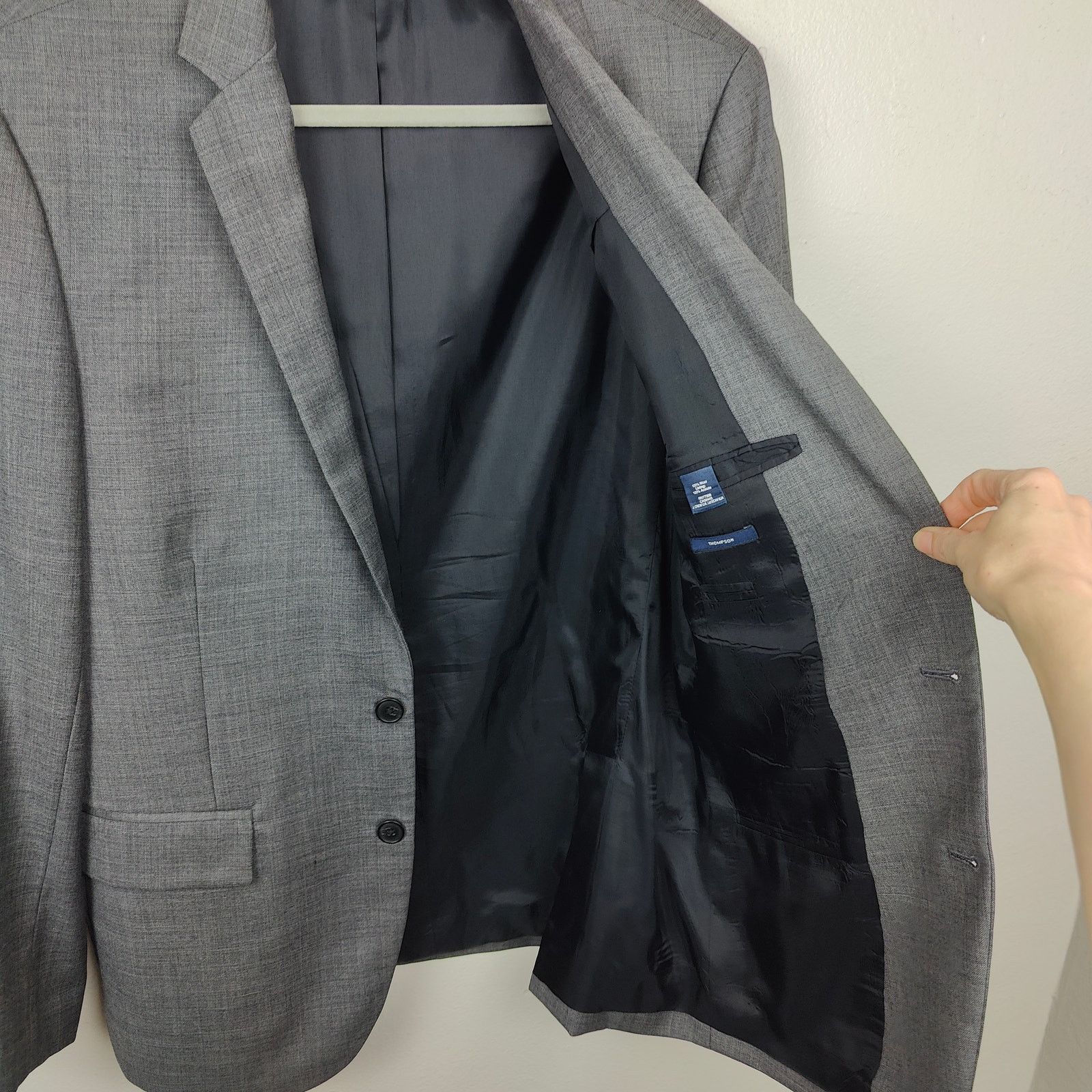 J.Crew J Crew Thompson Wool Blazer Mens 40R Gray Preppy Suit Size 40R - 4 Thumbnail