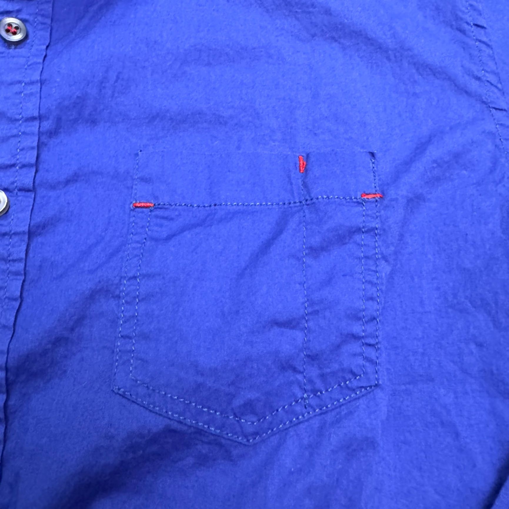 Massimo Dutti Massimo Dutti Button-Up Shirt Mens Large Royal Blue Cotton Long Sleeve Regular Fit Casual Workwear Classic Preppy Size US L / EU 52-54 / 3 - 5 Thumbnail