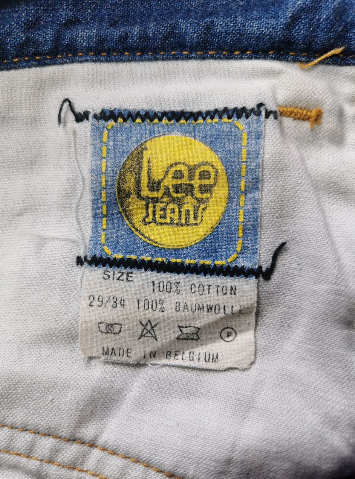 Lee 70s Vintage Lee Bell Bottoms Flared Bootcut Jeans Talon Zip Size US 27 - 6 Thumbnail