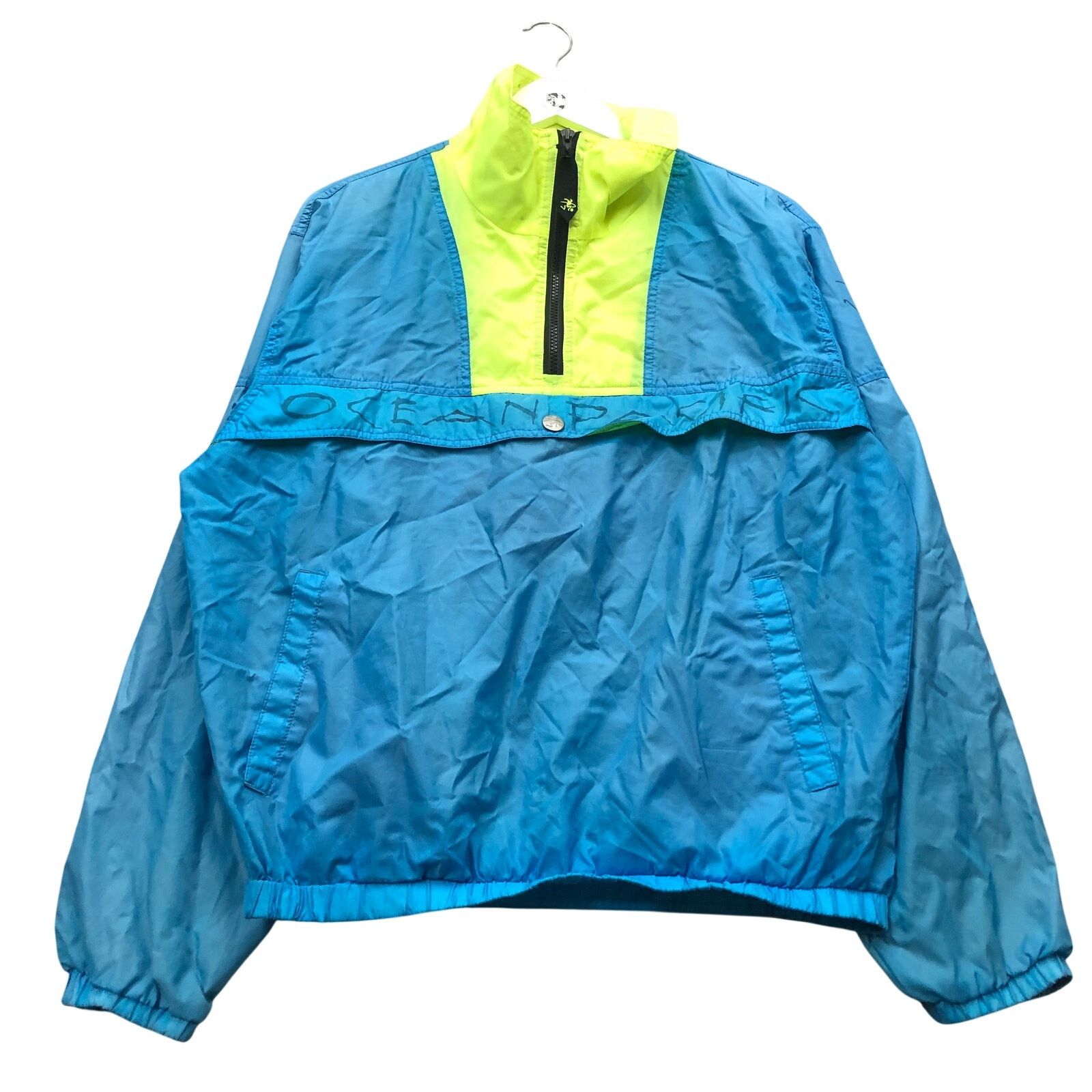 Ocean Pacific Vintage 80s OP Ocean Pacific Windbreaker Jacket Men M Blue Size US M / EU 48-50 / 2 - 1 Thumbnail