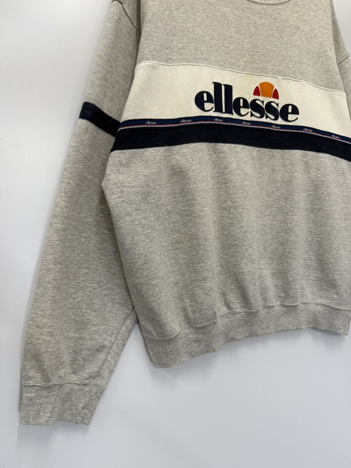 Ellesse × Vintage 🔥 Vintage Ellesse Spellout Sweatshirt - L Size US M / EU 48-50 / 2 - 3 Thumbnail