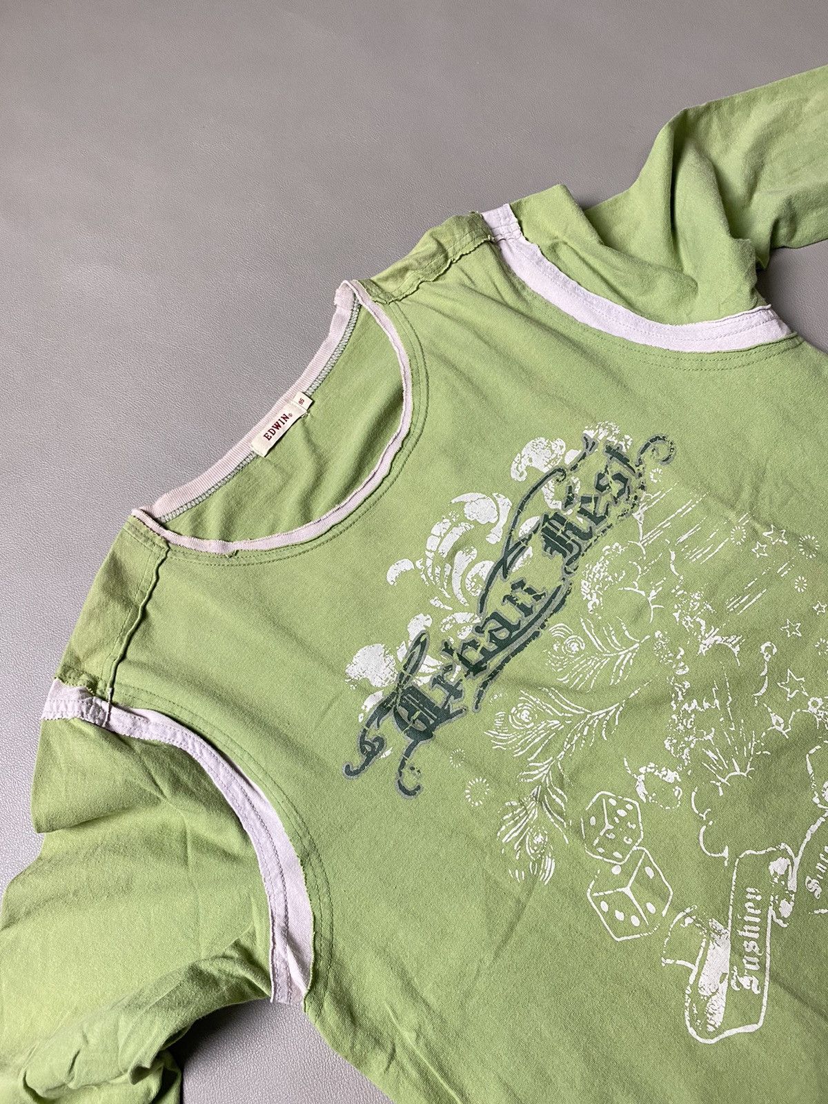 Beauty Beast × If Six Was Nine × Japanese Brand Vintage Edwin Distressed Longsleeve Size US M / EU 48-50 / 2 - 2 Thumbnail
