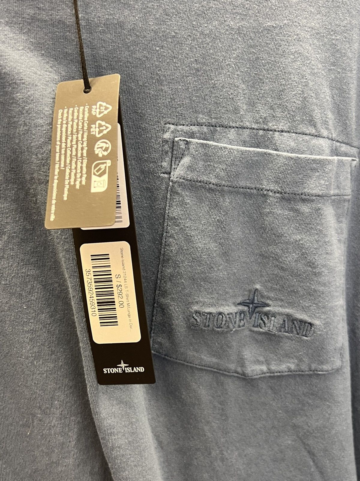 Stone Island Stone Island blue pocket longsleeve Size US S / EU 44-46 / 1 - 2 Thumbnail