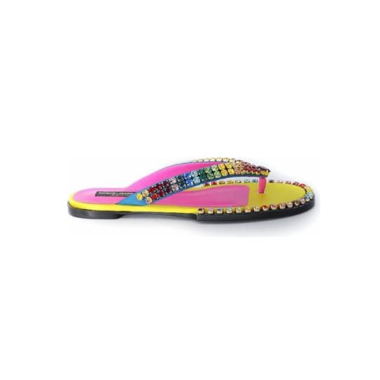 Dolce & Gabbana o1y0125 Flip Flops in Multicolor Size US 7 / EU 40 - 1 Thumbnail