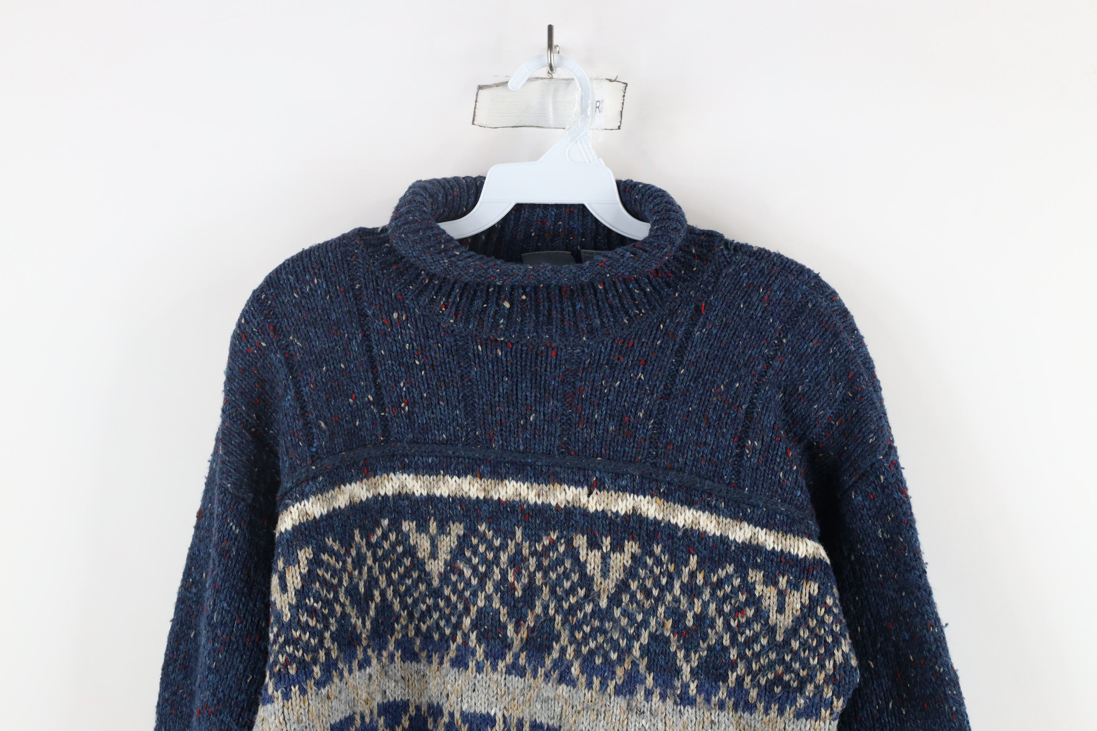 Vintage Vintage 90s Streetwear Wool Blend Fair Isle Knit Sweater Size M / US 6-8 / IT 42-44 - 2 Thumbnail