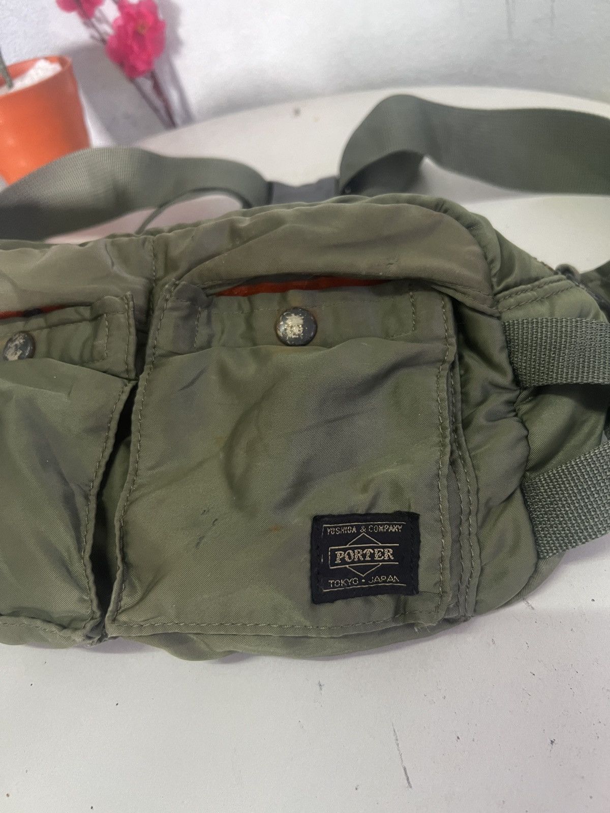 Porter Vintage Porter Tanker Green Waist Bag Size ONE SIZE - 3 Thumbnail