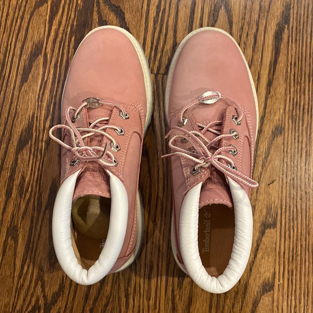 Timberland TIMBERLAND WOMEN'S NELLIE WATERPROOF CHUKKA BOOTS PINK NUBU Size US 7.5 / IT 37.5 - 6 Thumbnail