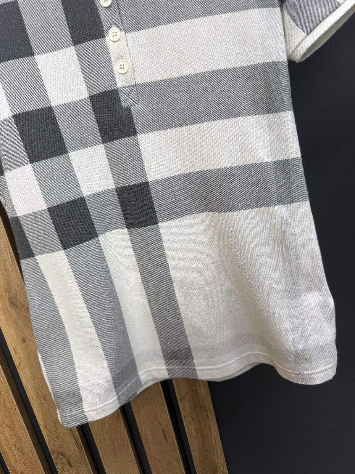 Burberry Burberry London Nova Check Polo Shirt White Grey XS Size XS / US 0-2 / IT 36-38 - 5 Thumbnail
