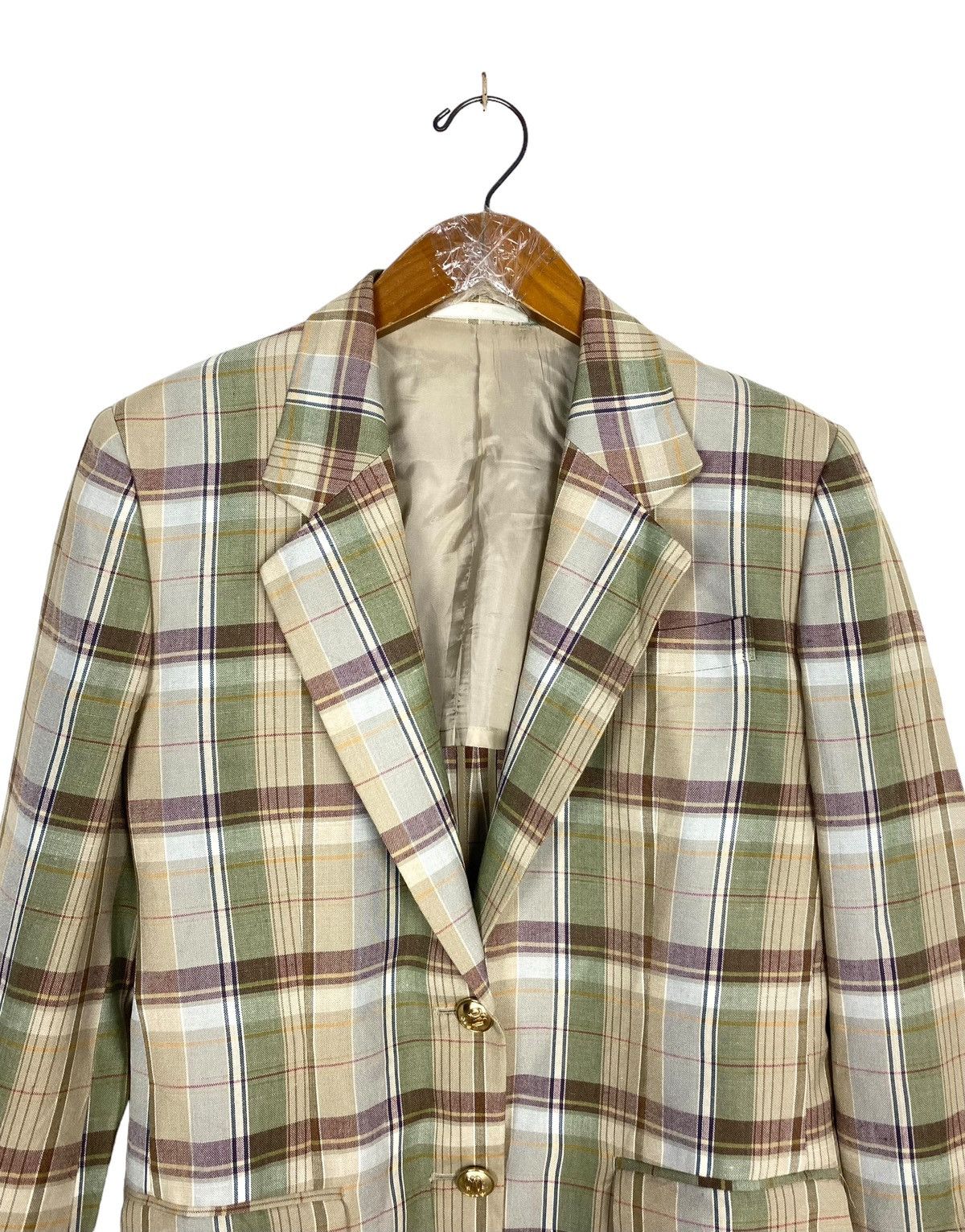 Burberry Rare‼️ Vintage Burberrys Coat Blazer Tartan Size M / US 6-8 / IT 42-44 - 4 Thumbnail