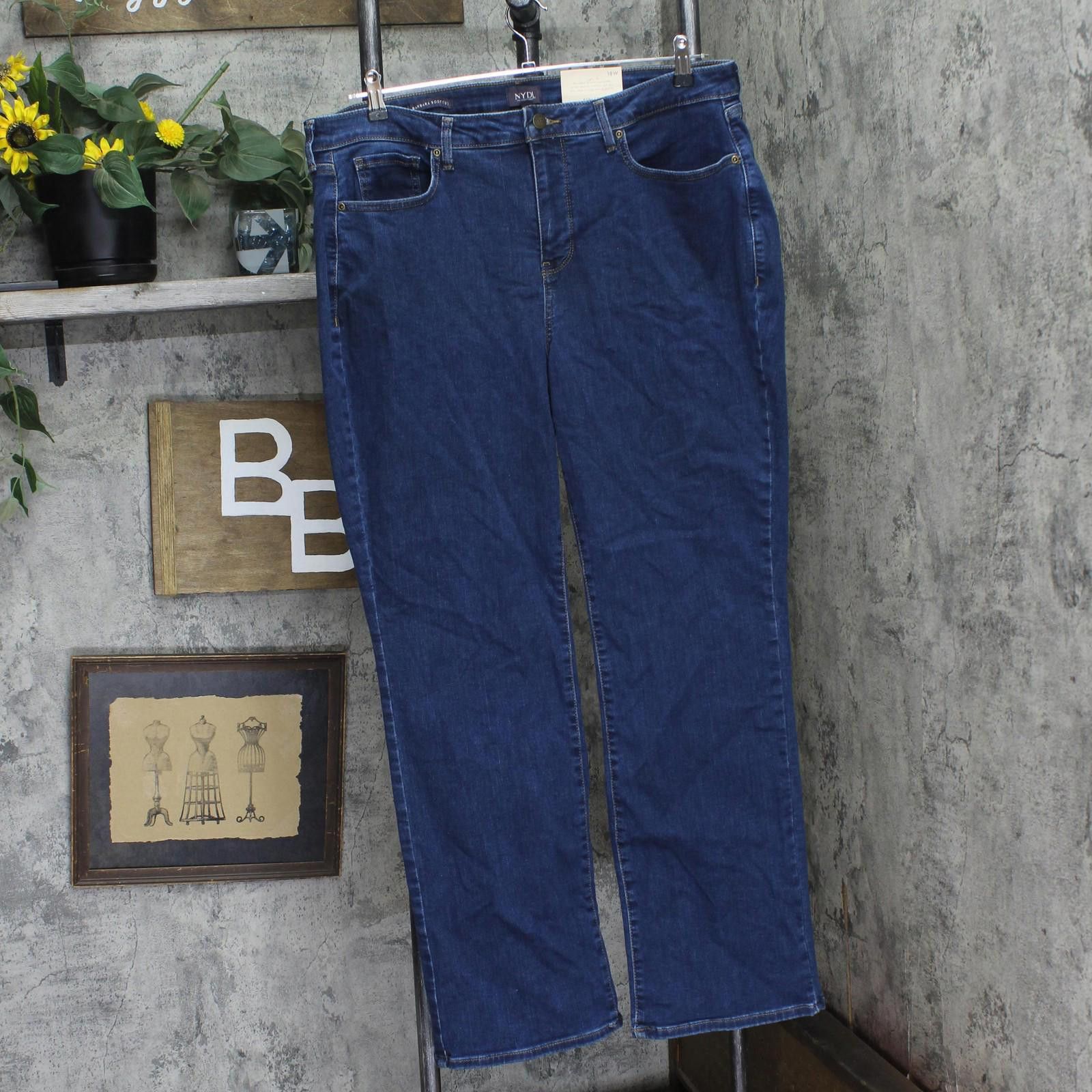 Other Nwt Nydj High Rise Bootcut Jeans Wpribb8516 Quinn Blue 18w Size 40" / US 18 - 1 Thumbnail