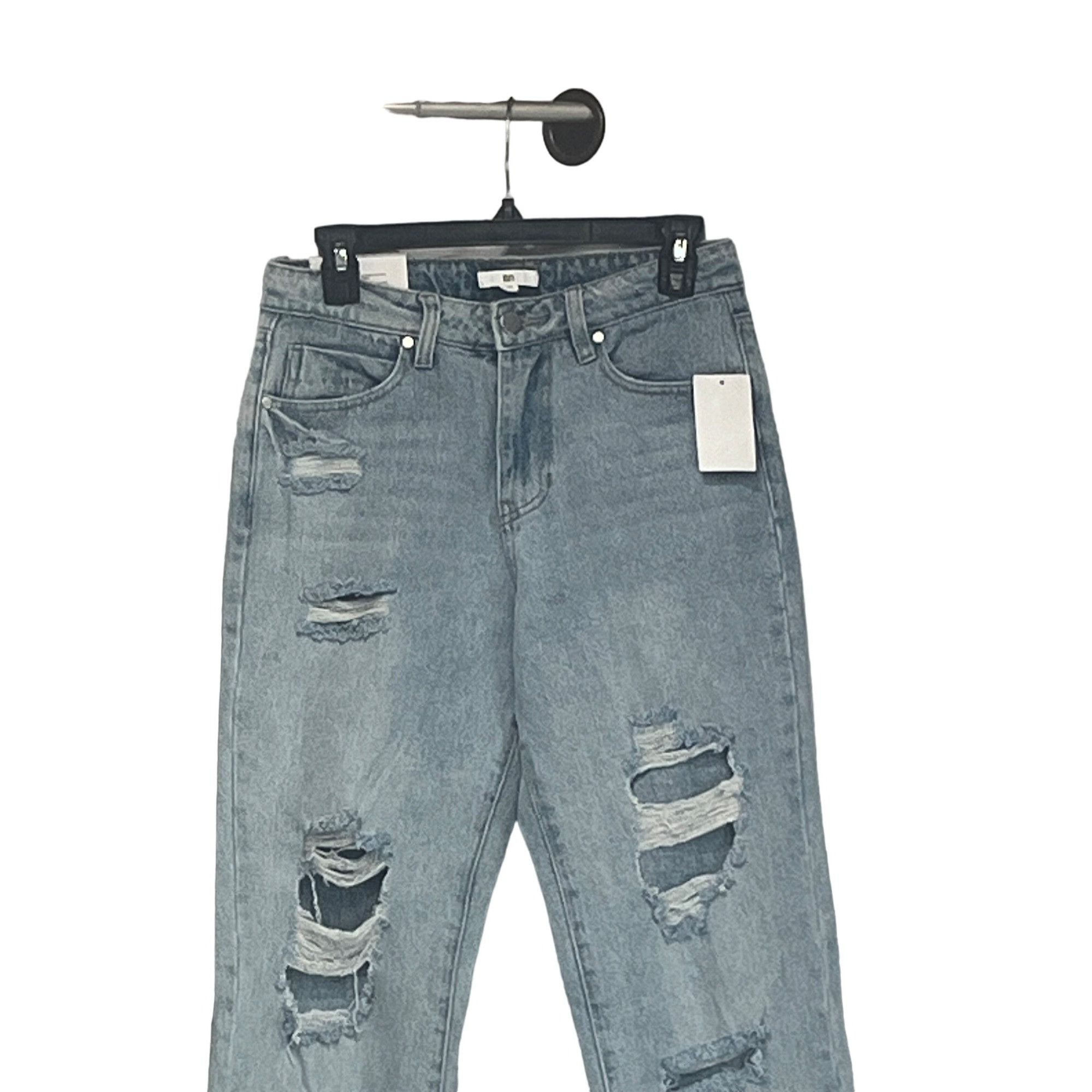 Other Bp Ripped Straight Leg Ankle Jeans In Blue Lt Decon Wash, Sz Size 26" / US 2 / IT 38 - 3 Thumbnail