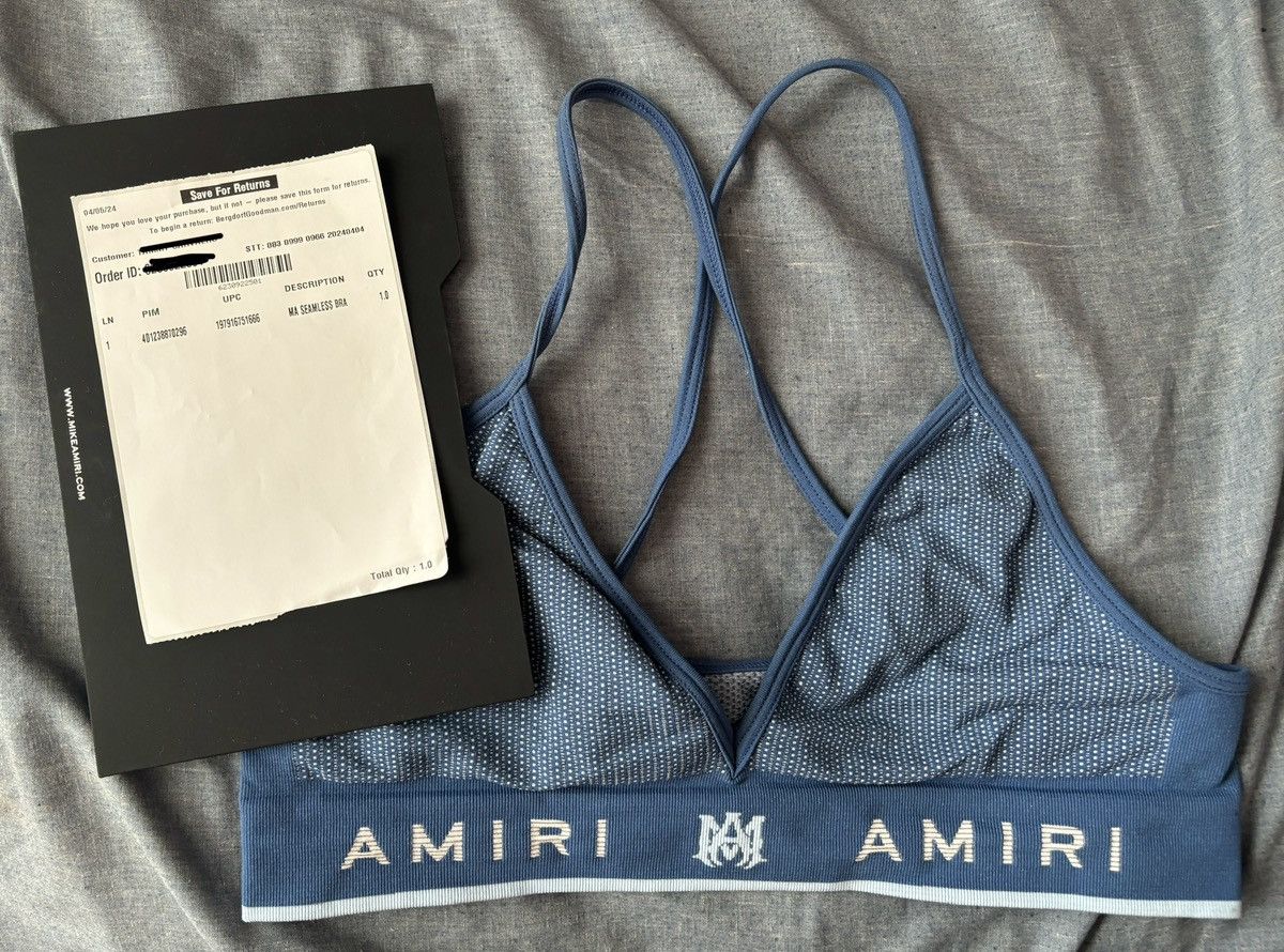Amiri Blue Amiri Bralette Size S / US 4 / IT 40 - 4 Thumbnail