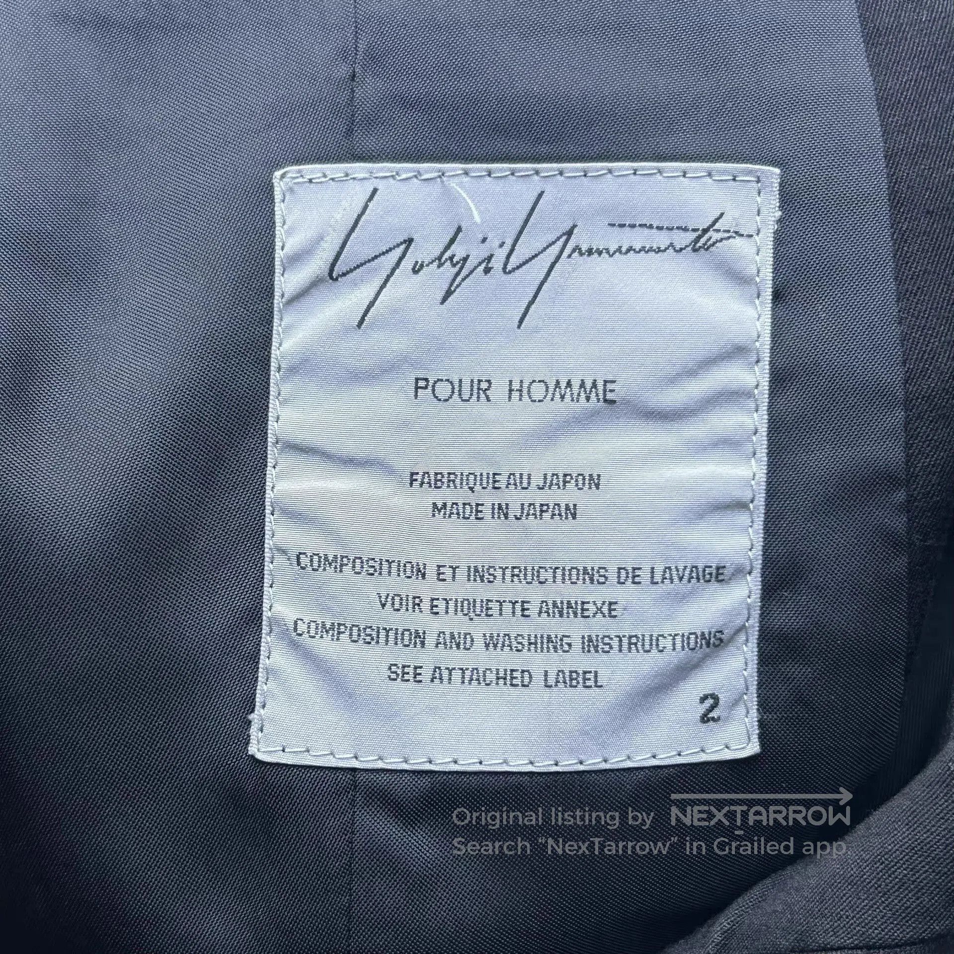 Yohji Yamamoto Black Button. Size US M / EU 48-50 / 2 - 5 Thumbnail