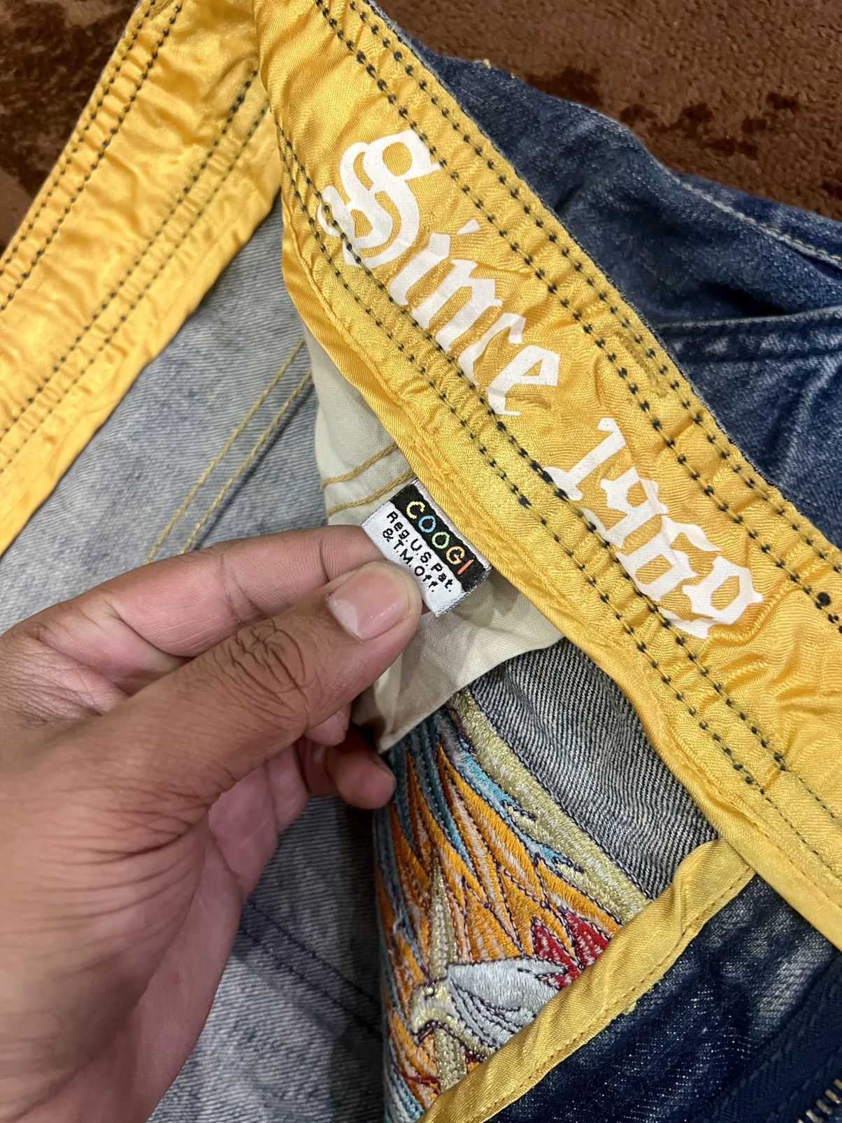 Coogi × JNCO × Vintage Vintage Coogi Crazy Embroided Shorts Baggy Size US 42 / EU 58 - 11 Thumbnail