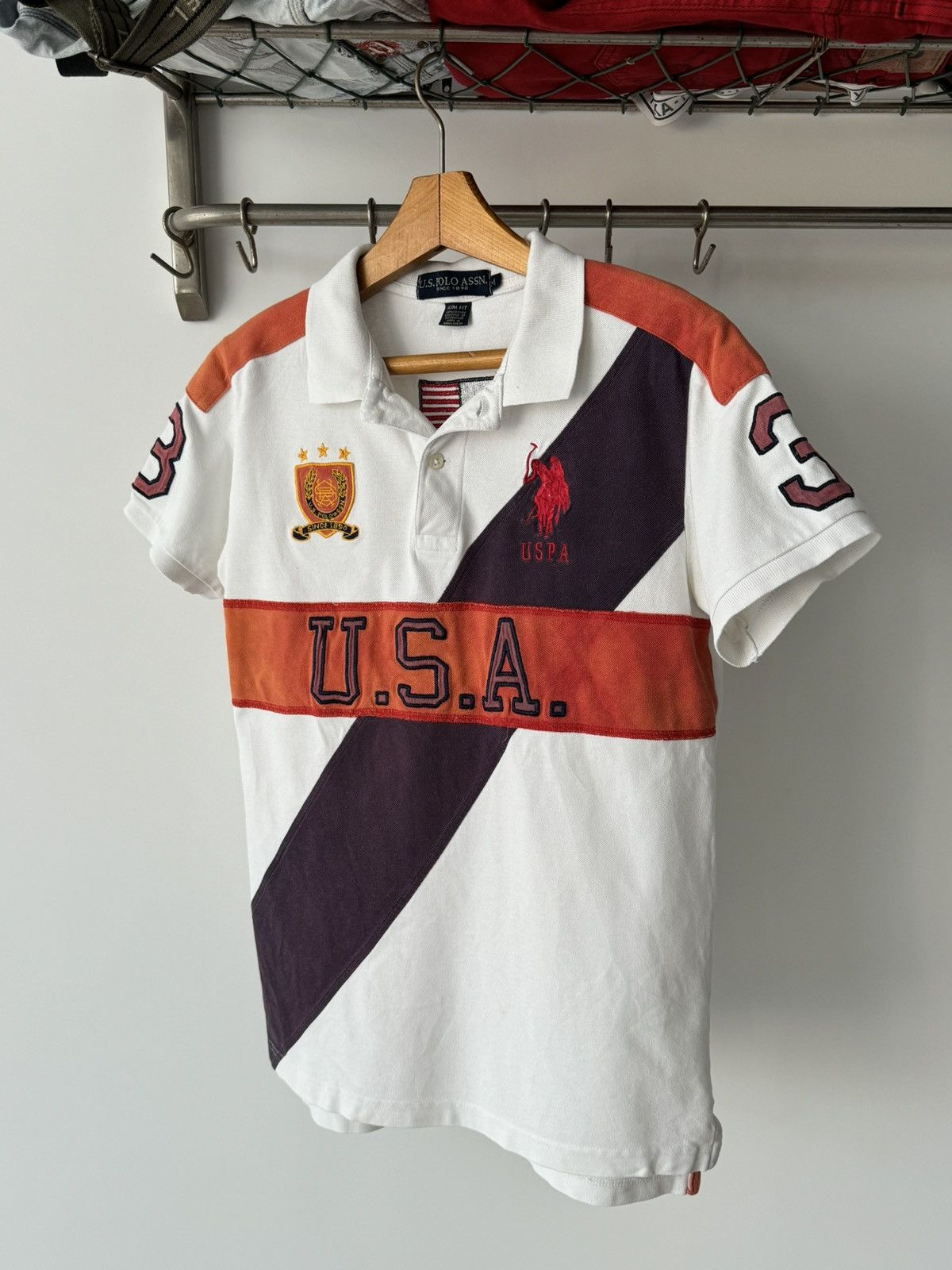 U.S. Polo Assn. × Vintage Vintage U.S. Polo Assn. USA #3 Slim Chief Keef Polo Shirt Size US M / EU 48-50 / 2 - 2 Thumbnail