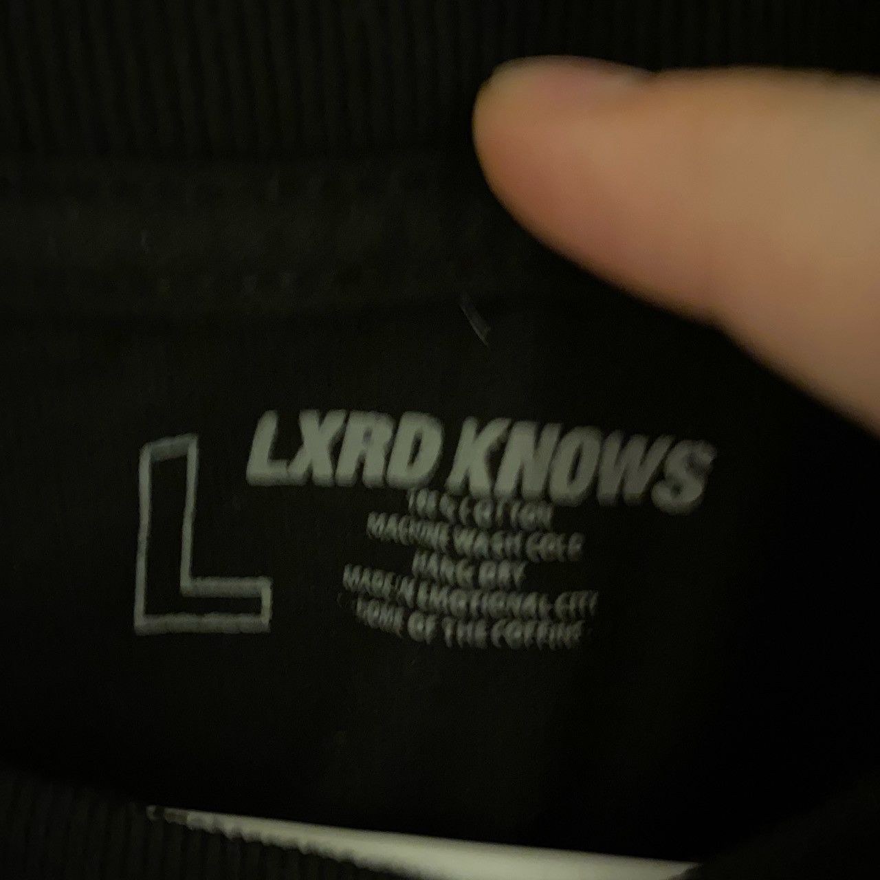 Lxrdknows LXRDKNOWS Black Uzi Logo Tee Size US L / EU 52-54 / 3 - 3 Thumbnail