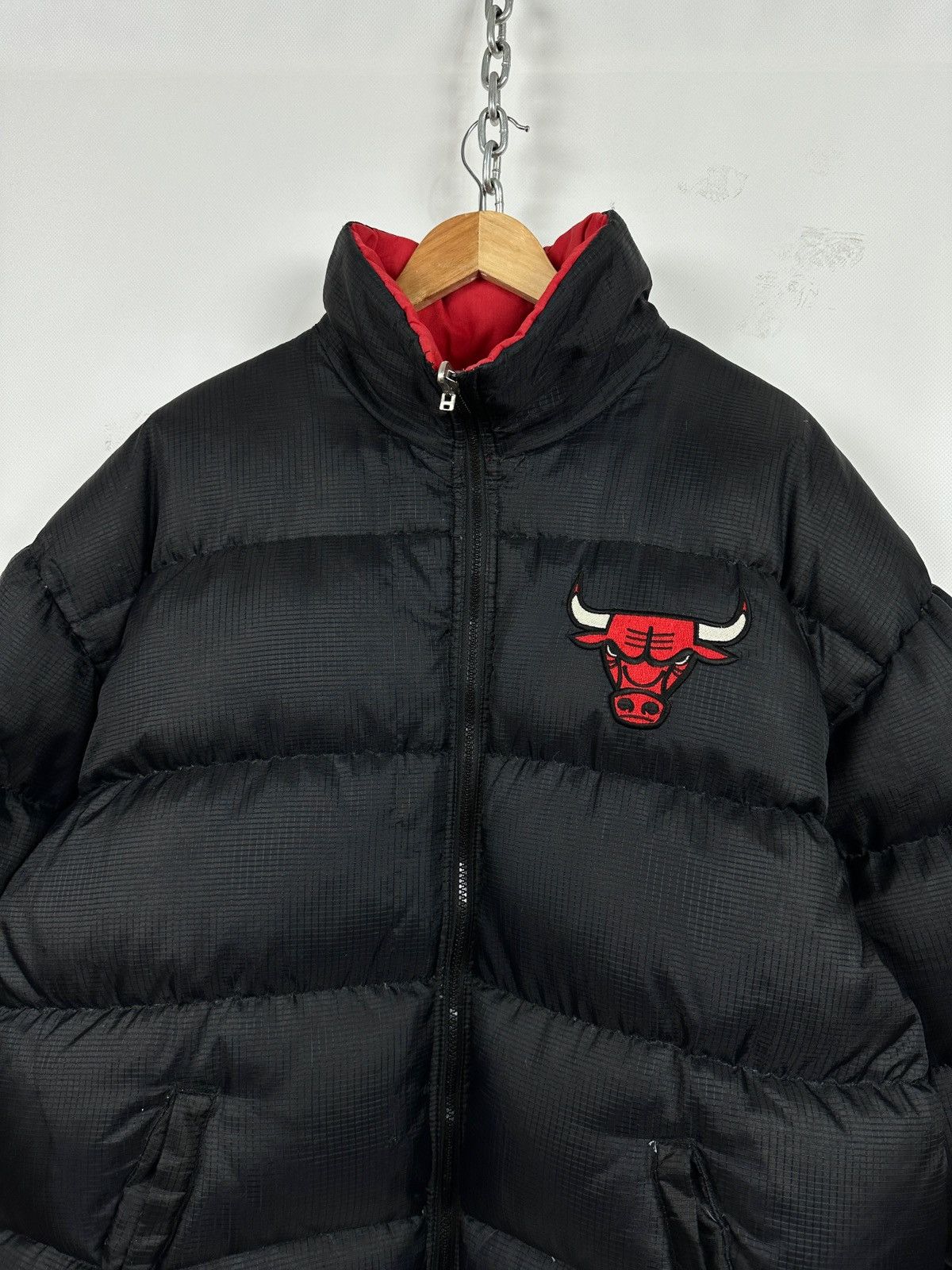 NBA Vintage Chicago Bulls Starter NBA Reversible Puffer Jacket Size US L / EU 52-54 / 3 - 12 Thumbnail