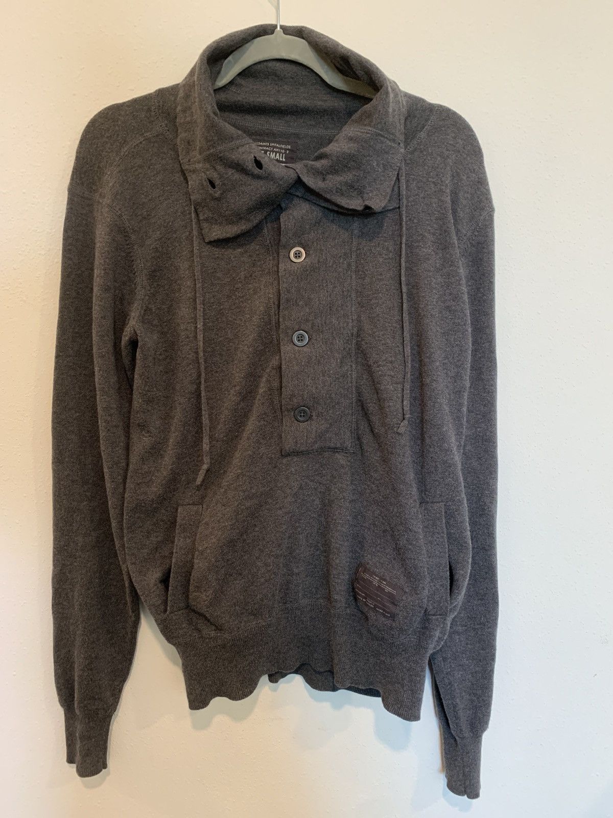 Allsaints AllSaints grey button up long sleeve Size US S / EU 44-46 / 1 - 1 Thumbnail