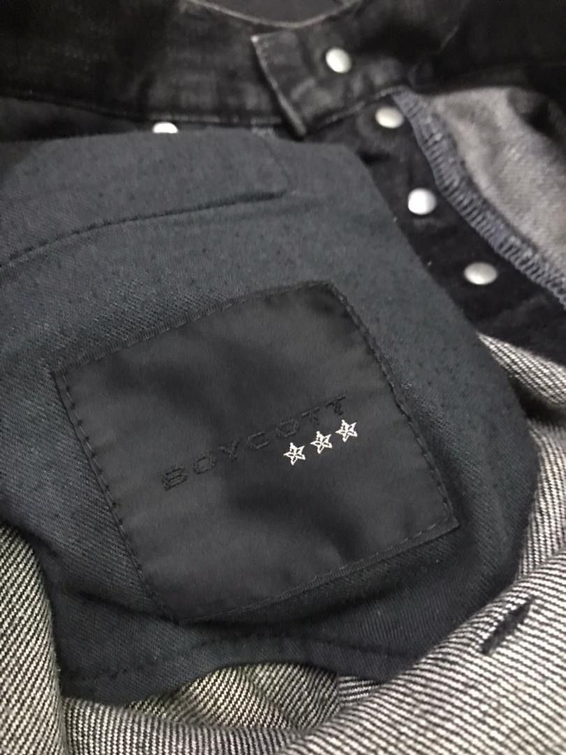 Isamu Katayama Backlash 💥Avant-Garde Boycott Super Black Denim Size US 31 - 6 Thumbnail