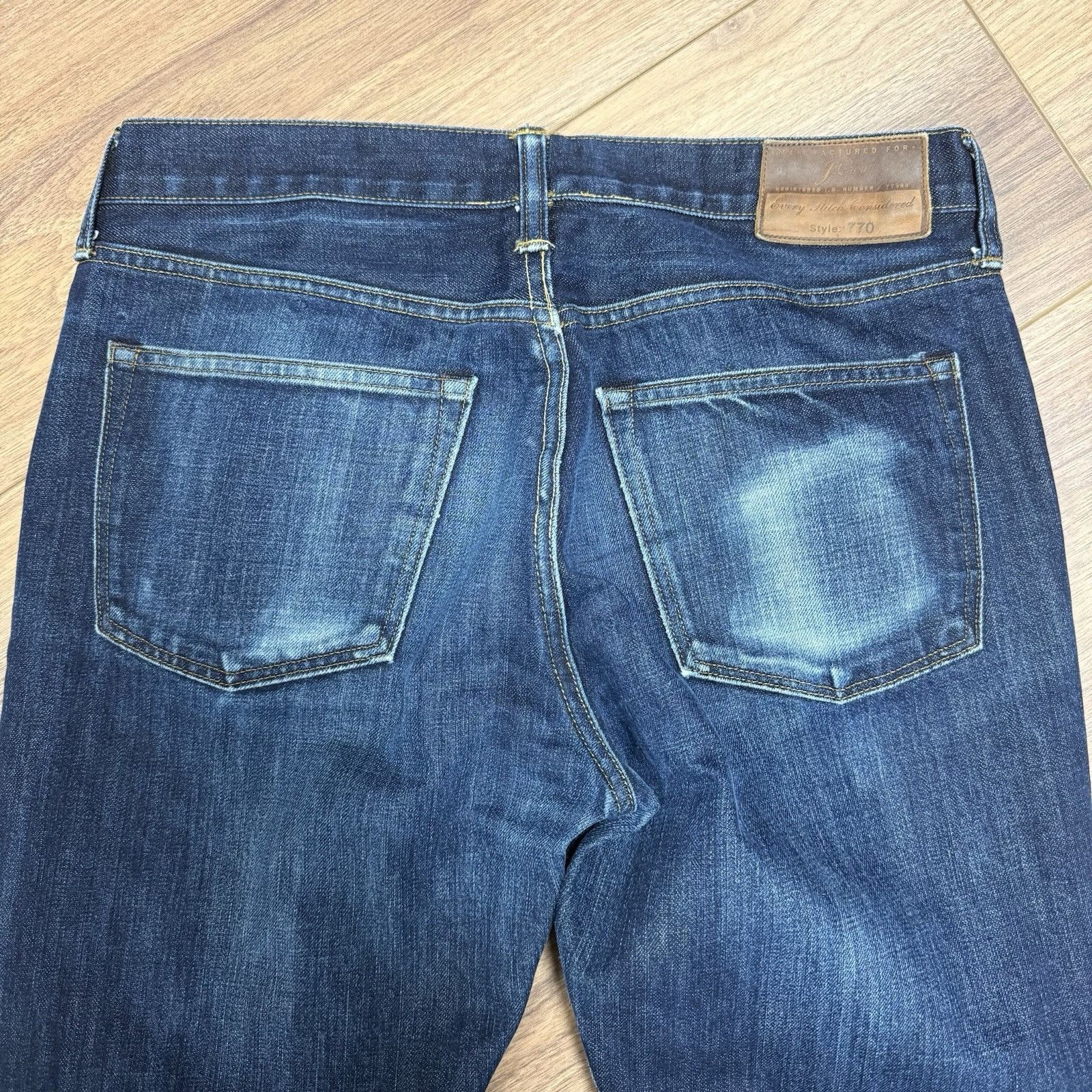 J.Crew J Crew Men’s Size 32x32 Straight Leg Jeans Blue Denim Dark W Size US 32 / EU 48 - 6 Thumbnail