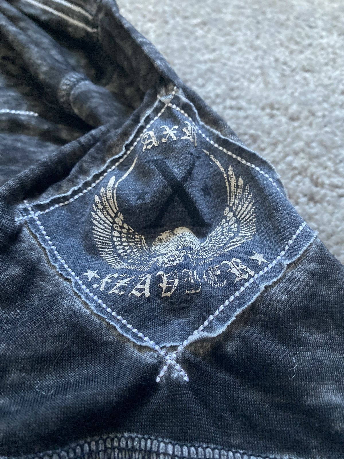 Affliction × Vintage Vintage Y2K Grunge Affliction Skull Tee Shirt Size US XL / EU 56 / 4 - 5 Thumbnail