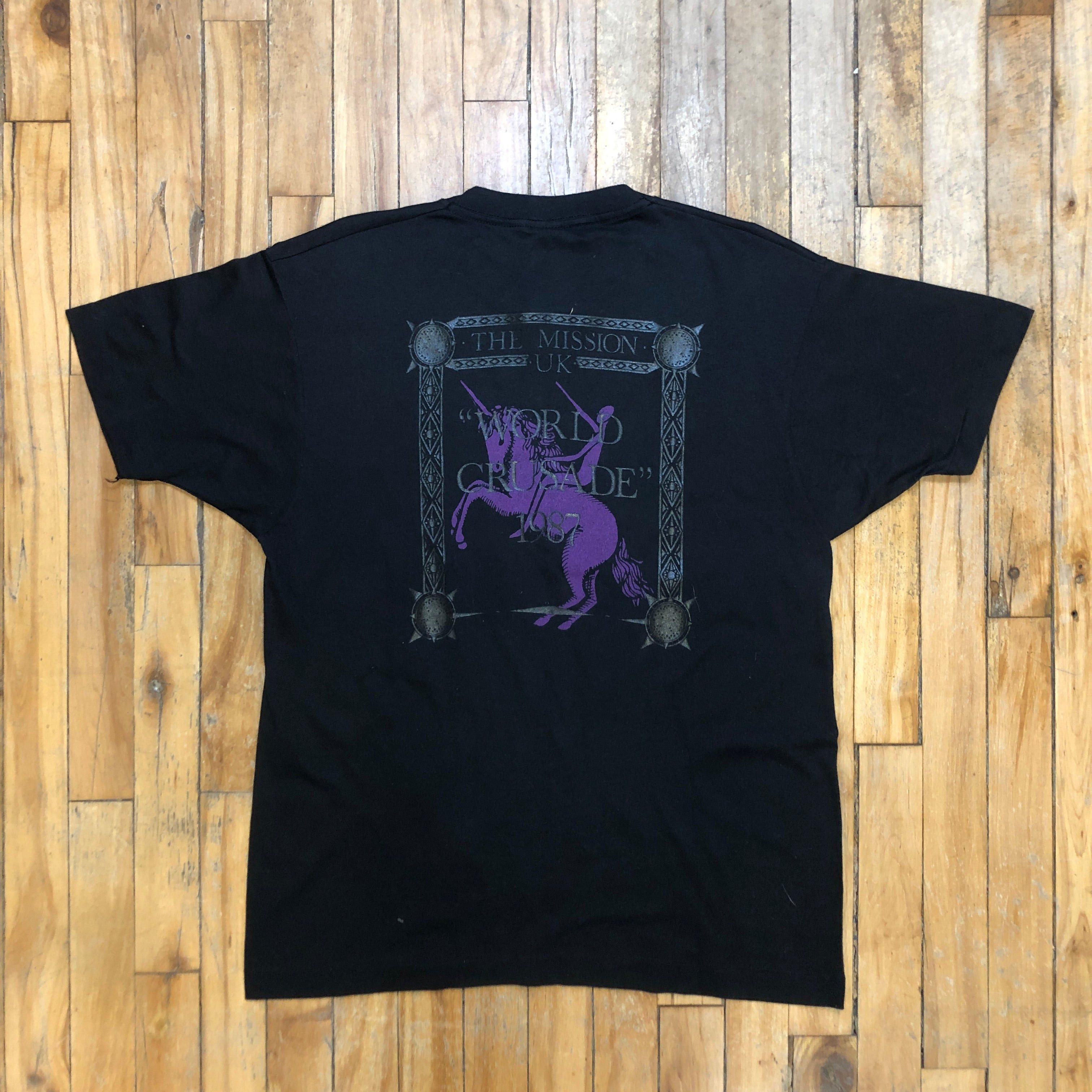 Other 1987 The Mission U.K. "God's Own Medicine" Vintage Single Stitch Made In USA Graphic T-Shirt Size XL Size US XL / EU 56 / 4 - 4 Thumbnail