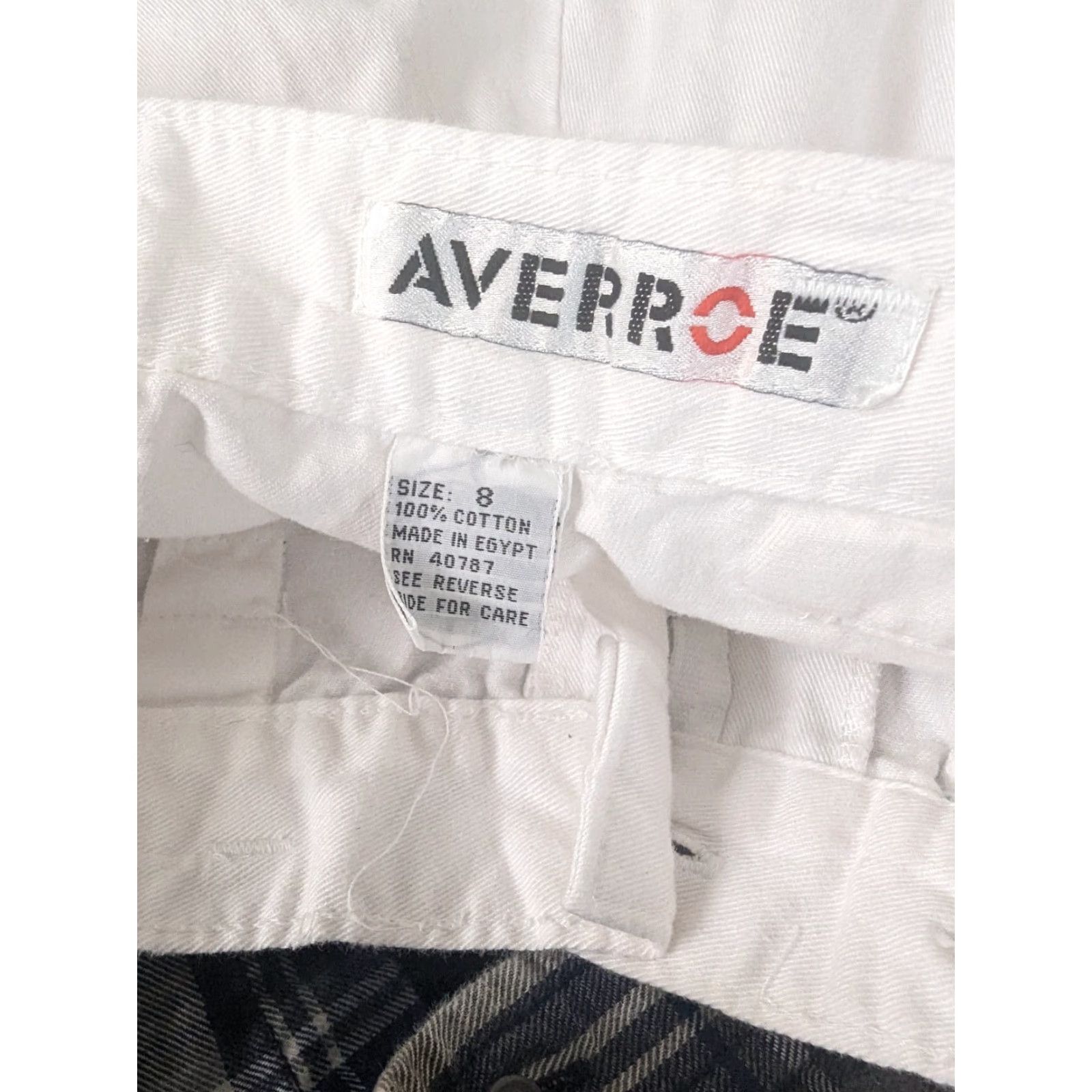 Vintage VINTAGE 90s White Pleated High Rise Waist Mom Bermuda Trouser Shorts 2 26" S4W Size 26" / US 2 / IT 38 - 3 Thumbnail