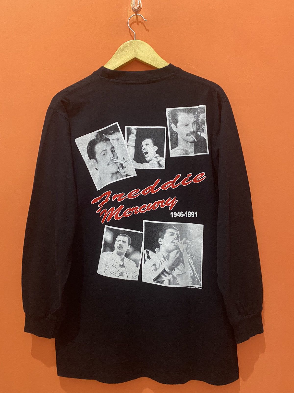Band Tees × Vintage 🔥RARE🔥 Queen Freddie Mercury Made in Heaven LS Boot tee Size US L / EU 52-54 / 3 - 2 Thumbnail