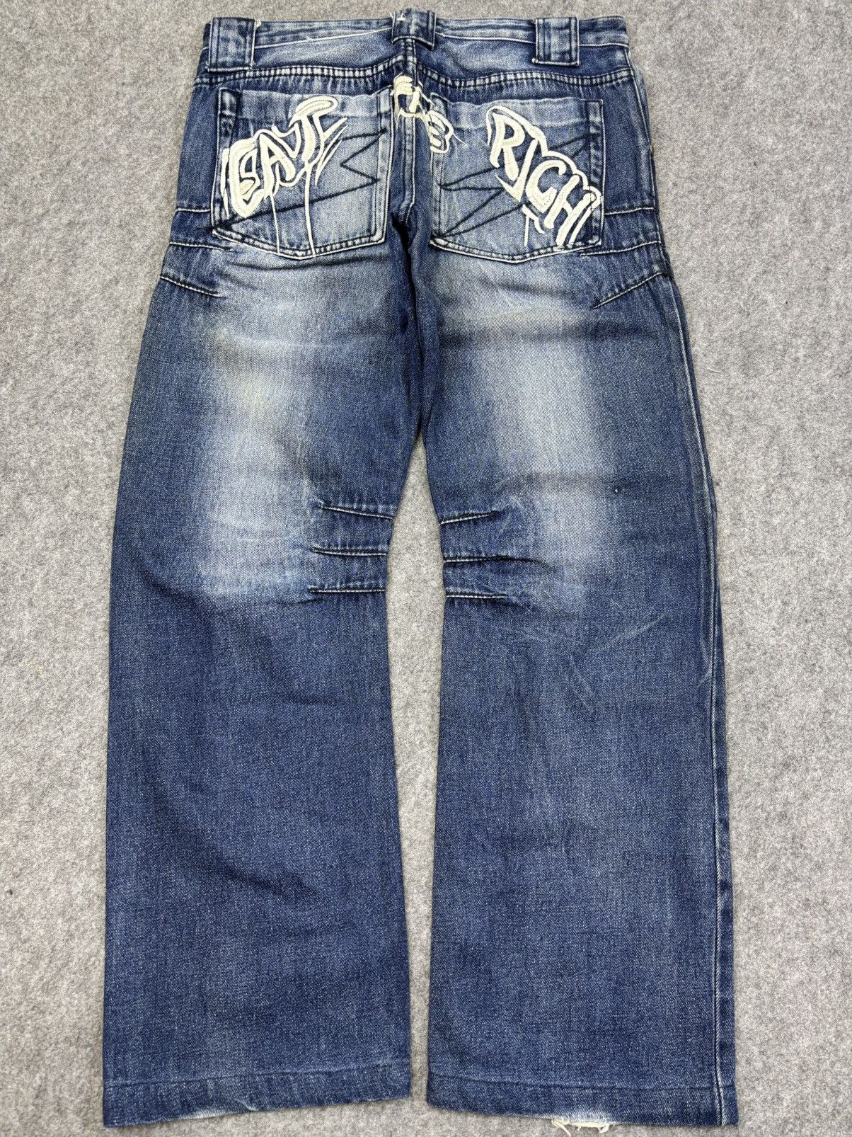 Yuji Yamada BAGGY Curved🔥YUJI YAMADA Japanese Designer Denim F911 Size US 32 / EU 48 - 16 Thumbnail