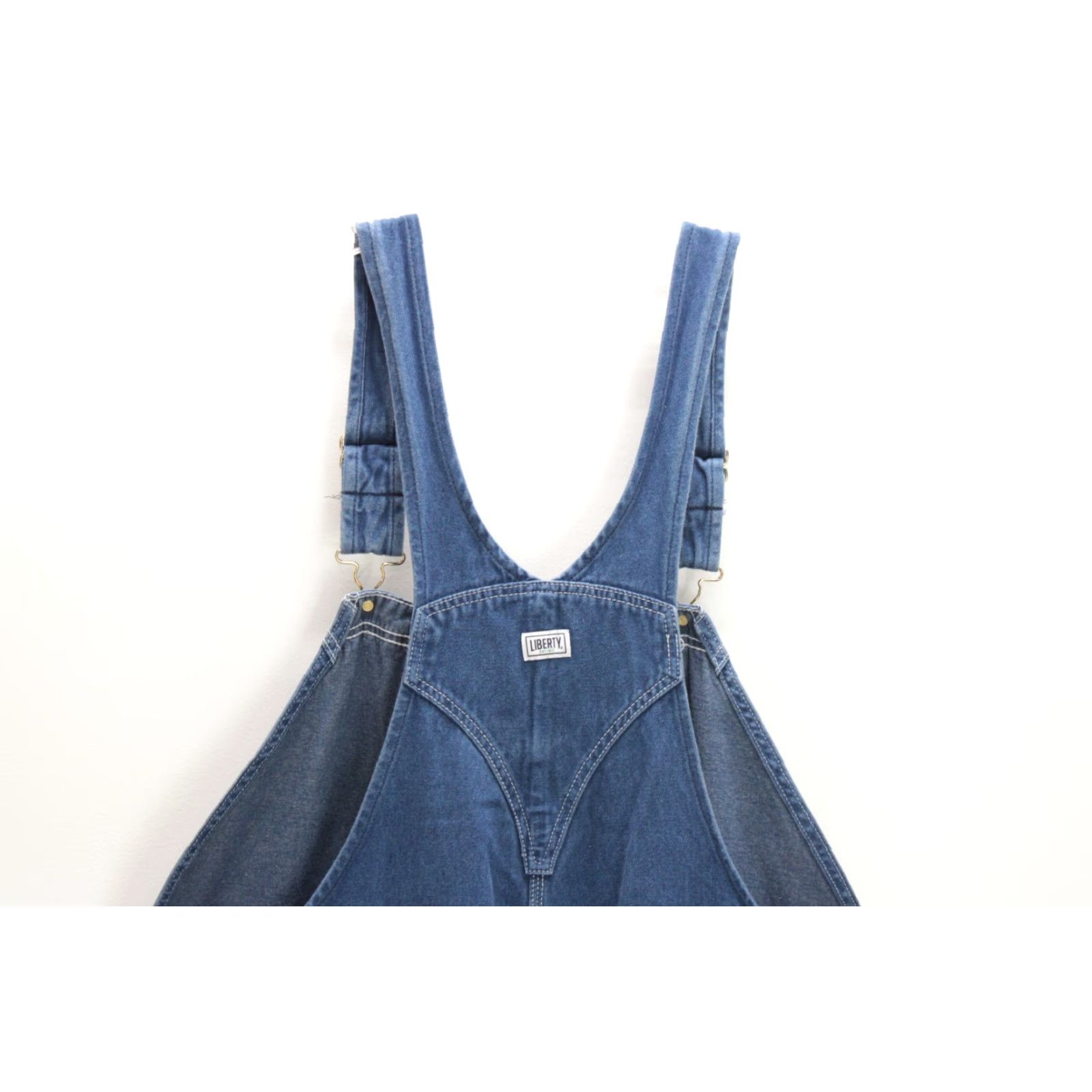 Denime VINTAGE LIBERTY Bib Overalls Mens 48x27 Blue Carpenter Denim Workwear Farmer Ranch Size US 32 / EU 48 - 6 Thumbnail