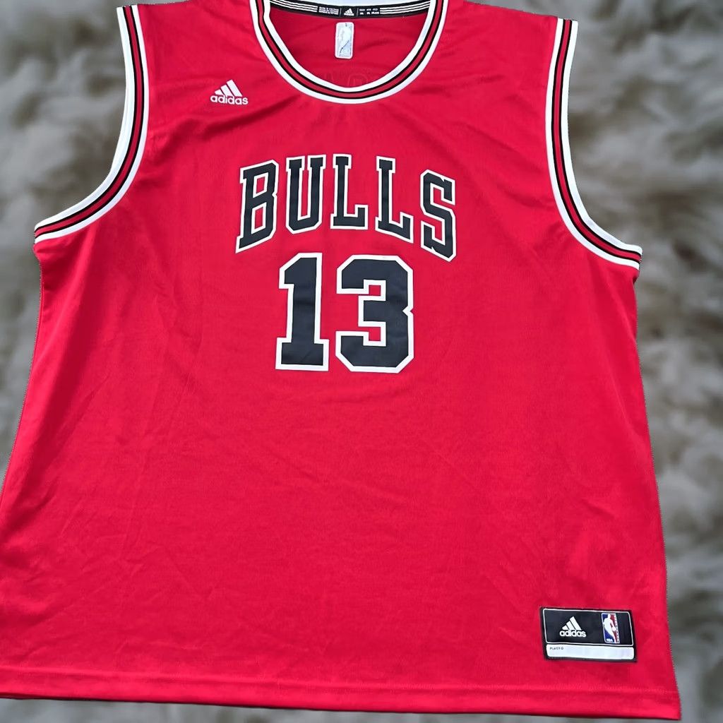 Adidas Chicago Bulls Jersey Tank Adidas Mens 2XL Joakim Noah #13 Basketball Red Jersey Tank Adidas Size US XXL / EU 58 / 5 - 1 Thumbnail