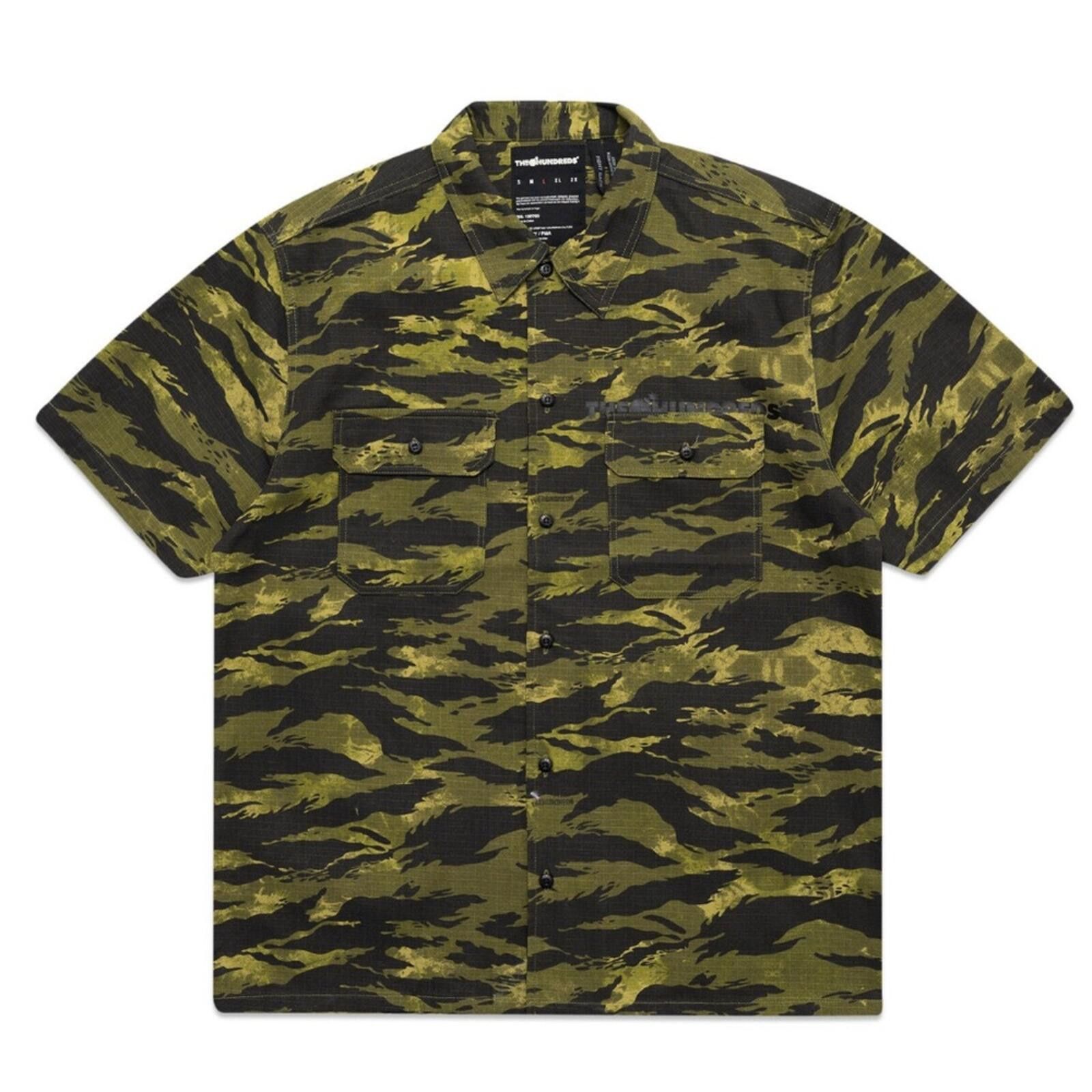 The Hundreds The Hundreds / BDU Camo Button Up Shirt / Green / M Size US M / EU 48-50 / 2 - 1 Thumbnail