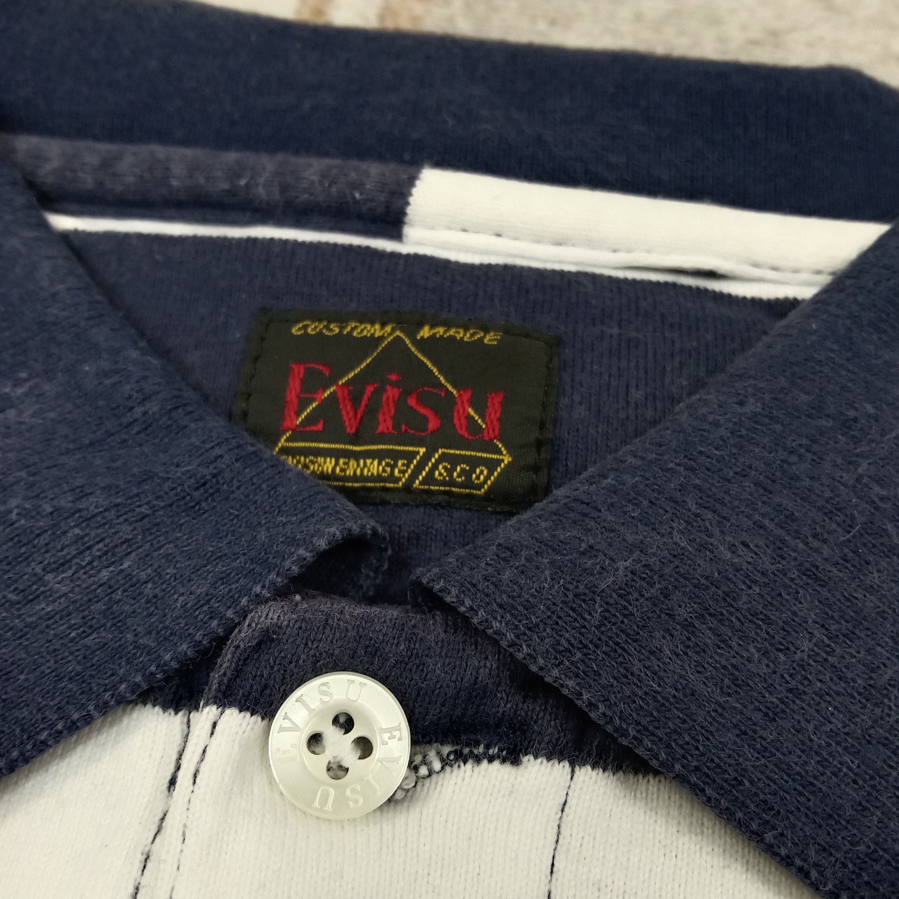 Evisu Evisu Heritage Japanese Daicock Polos C259N32 Size US L / EU 52-54 / 3 - 3 Thumbnail