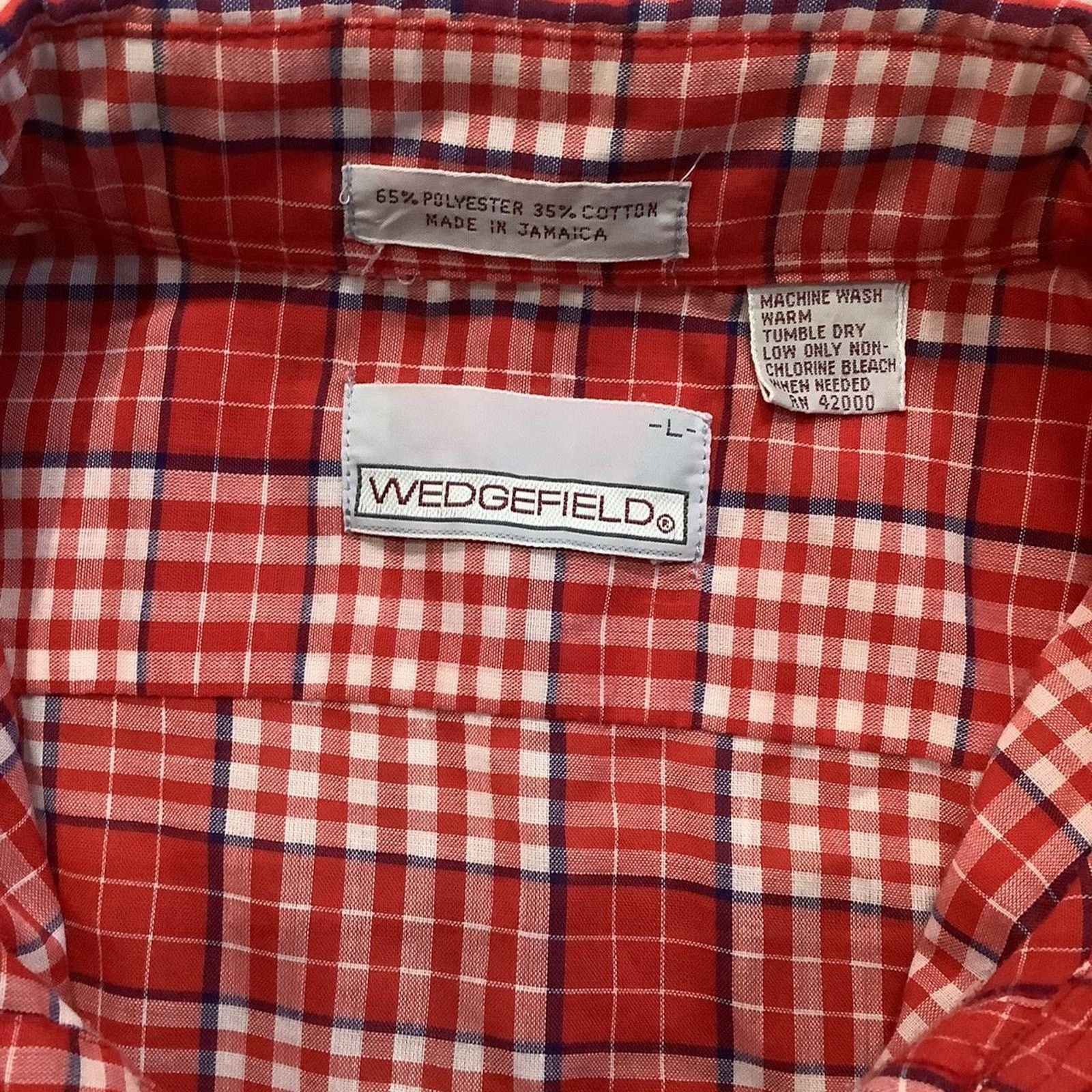 Other 90s Wedgefield Plaided long sleeve shirt Size US L / EU 52-54 / 3 - 3 Thumbnail
