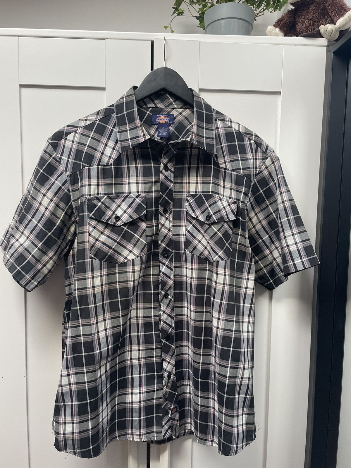 Dickies Vintage Dickies Men’s Short Sleeve Plaid Shirt Size US L / EU 52-54 / 3 - 2 Thumbnail