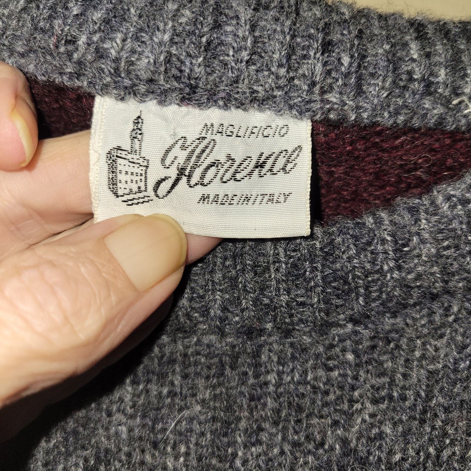 Vintage Vintage Maglificio Florence Argyle Patterned Acrylic/Wool XL Size US XL / EU 56 / 4 - 2 Thumbnail