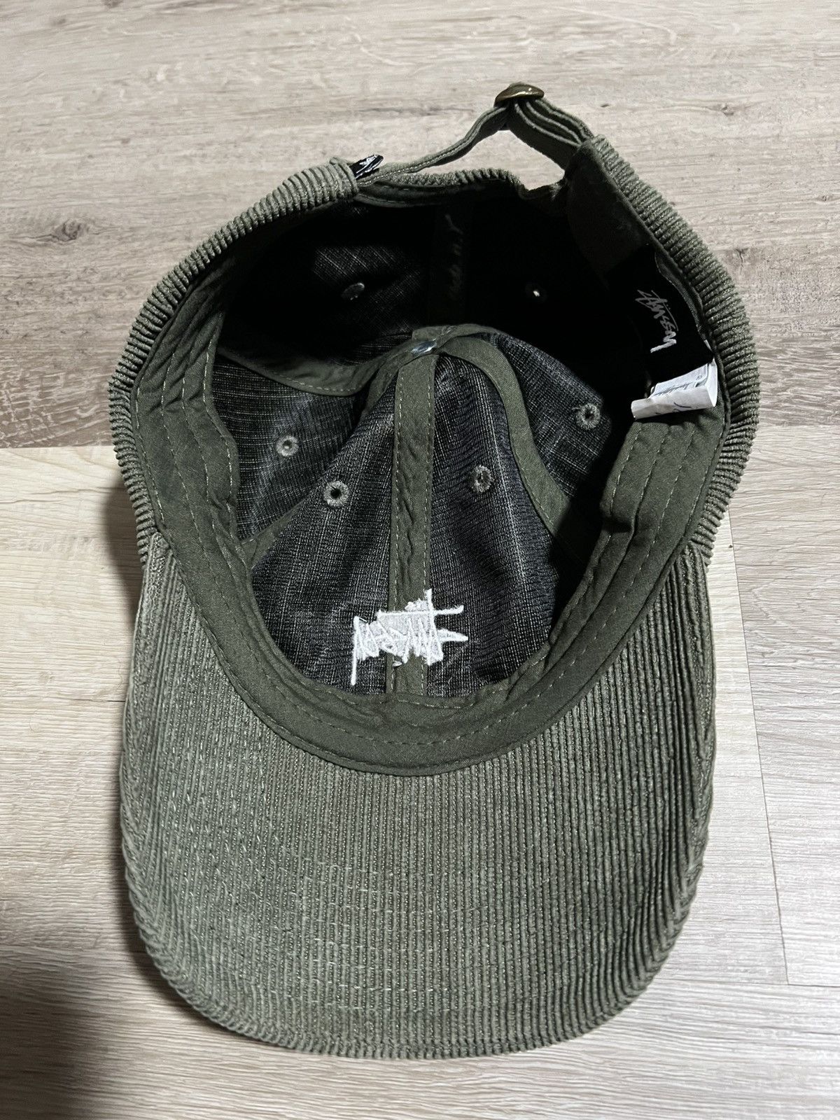 Stussy Stüssy Corduroy Dad Hat – Olive Green Size ONE SIZE - 3 Thumbnail