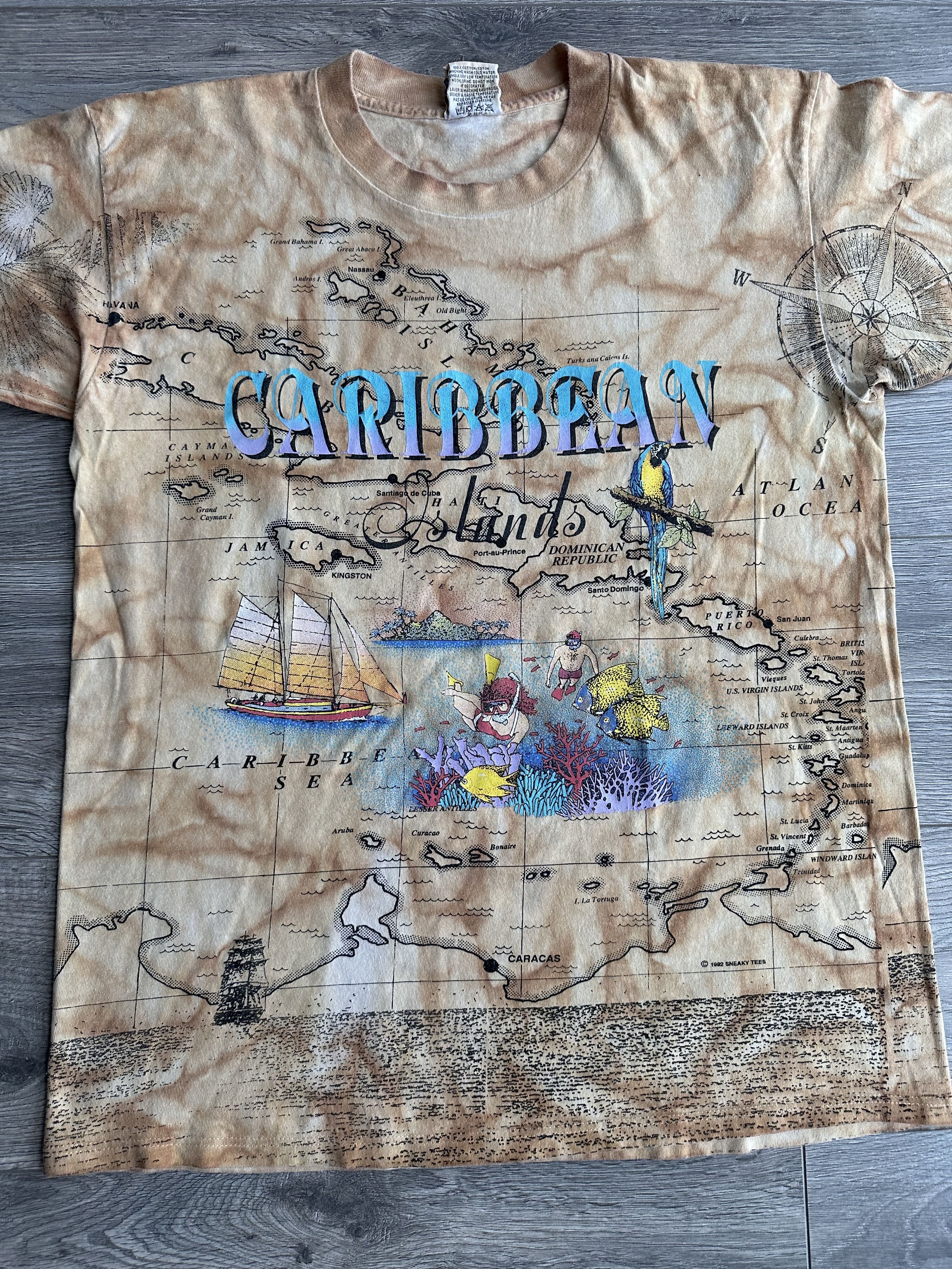 Vintage Caribbean island vintage t shirt Size US L / EU 52-54 / 3 - 3 Thumbnail