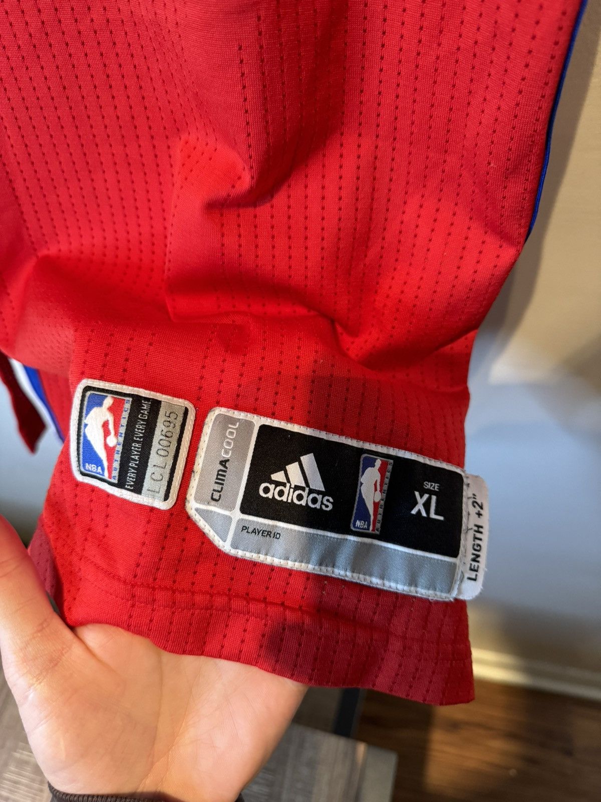 Adidas Los Angeles Clippers Adidas Jersey Pro Cut REV30 Men XL Size US XL / EU 56 / 4 - 3 Thumbnail