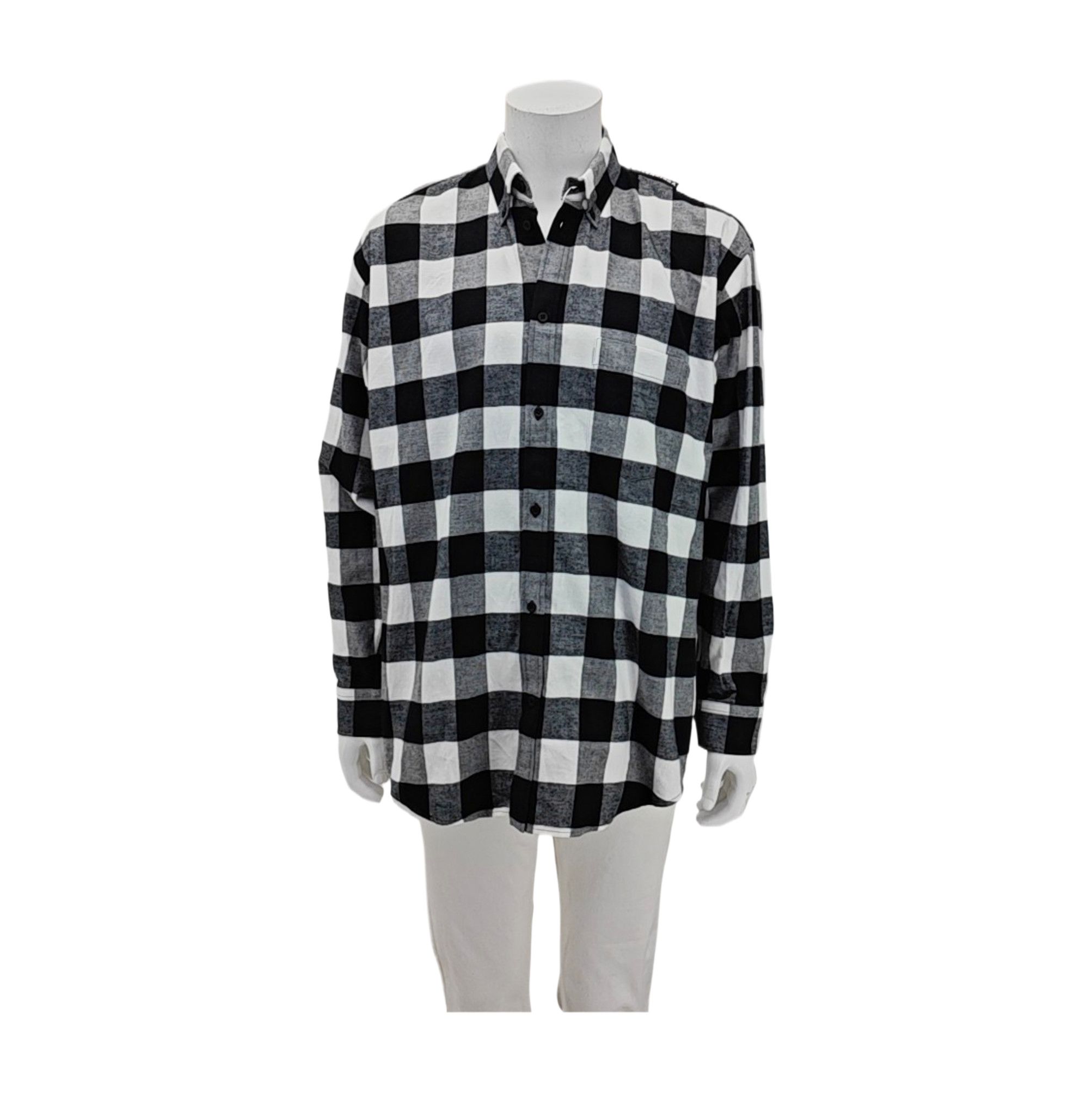 Balenciaga Balenciaga Plaid Button Up Shirt Size M Size US M / EU 48-50 / 2 - 1 Thumbnail