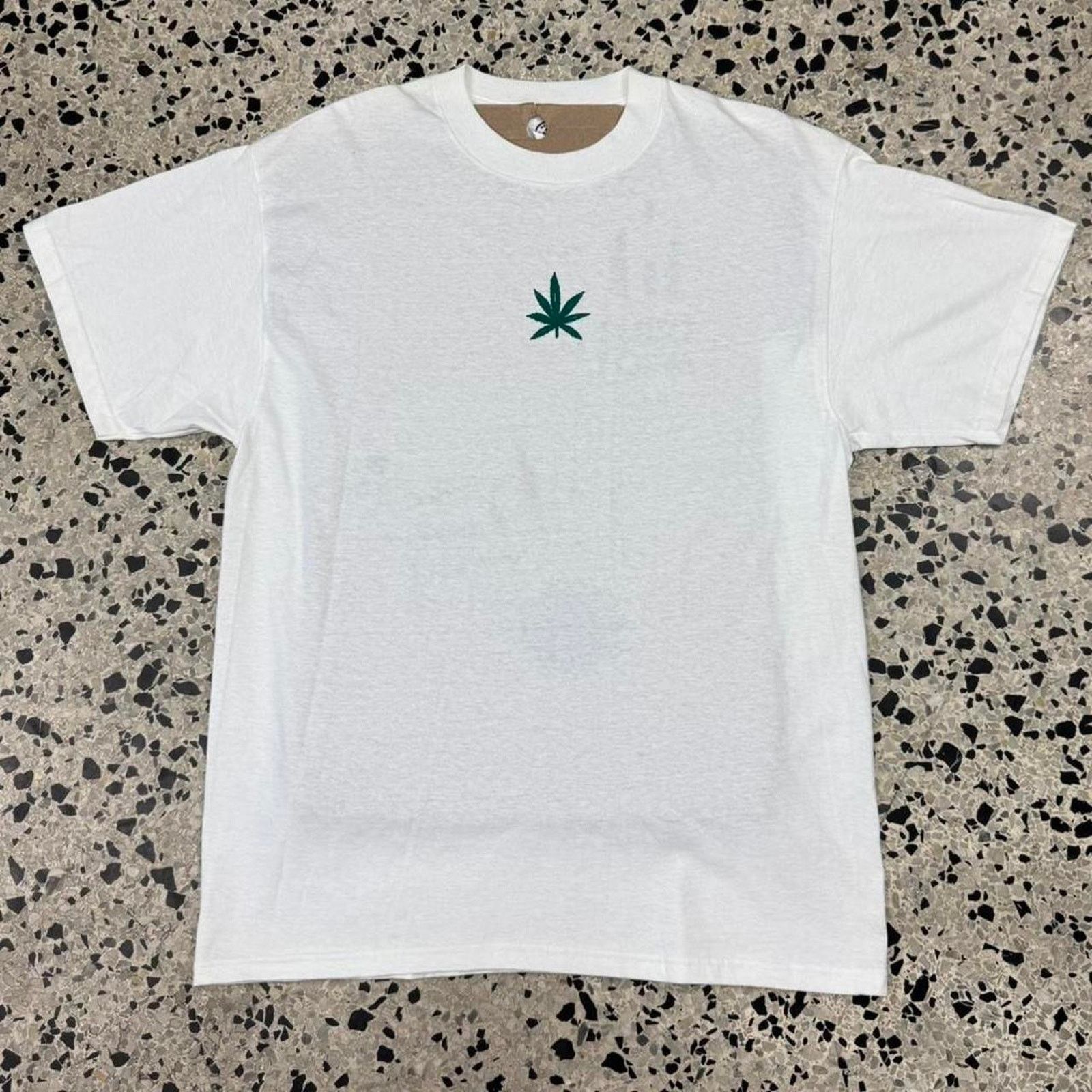 Delta VINTAGE Y2K MINIMAL WEED LOGO COTTON MOUTH TOURIST TEE: Size US M / EU 48-50 / 2 - 4 Thumbnail